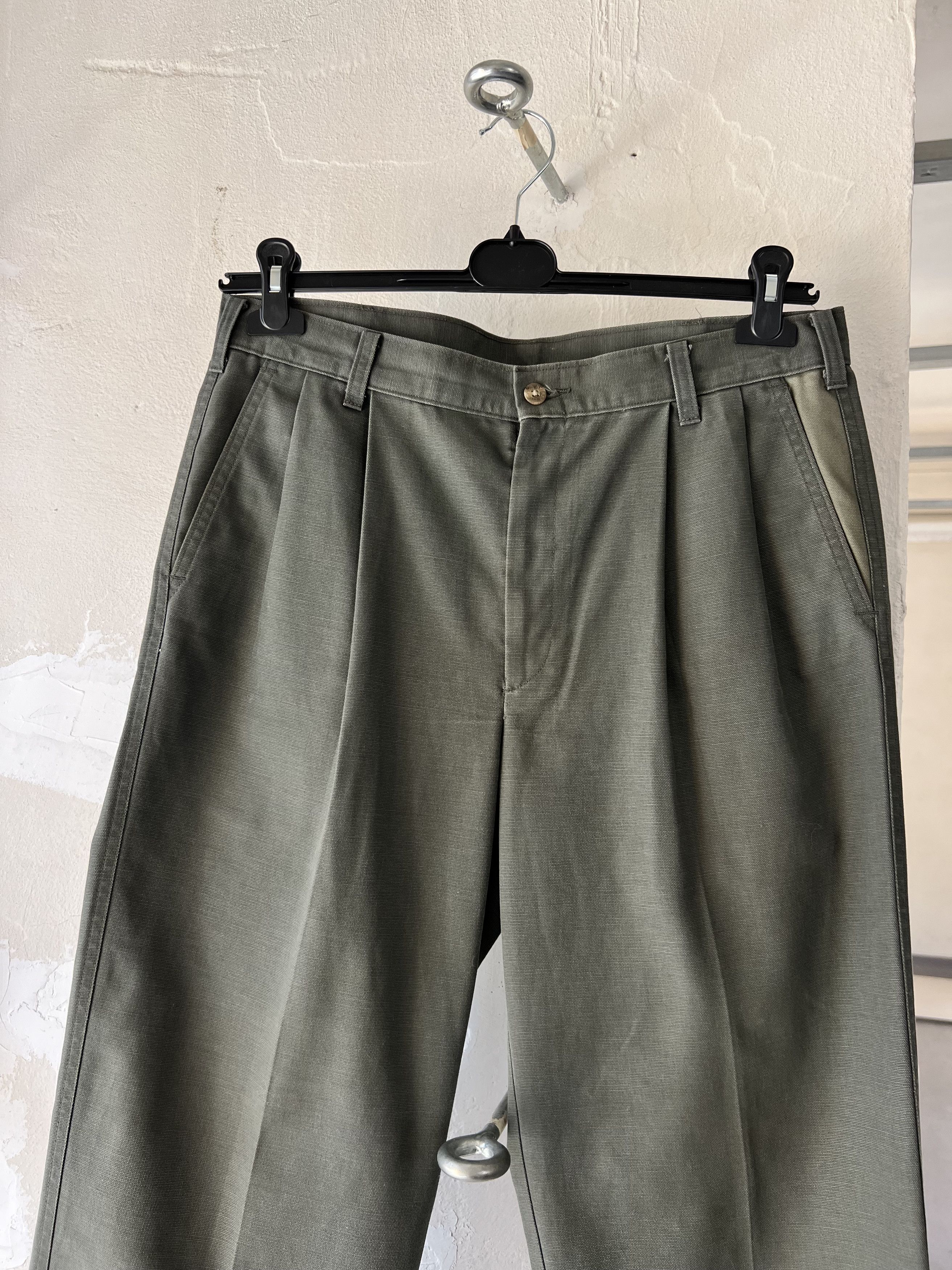 Other Vintage Heavy Canvas Chino Military War Work Pants Size US 34 / EU 50 - 3 Thumbnail