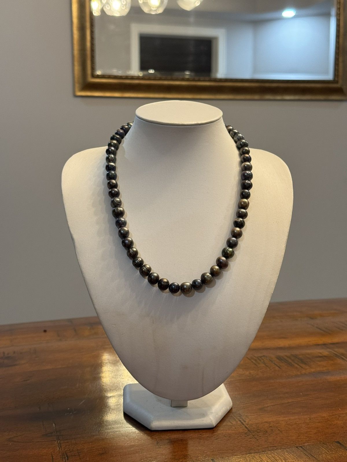 Jewelry Baroque Black Tahitian Natural Pearl Strand Necklace Size 30 - 8 Thumbnail
