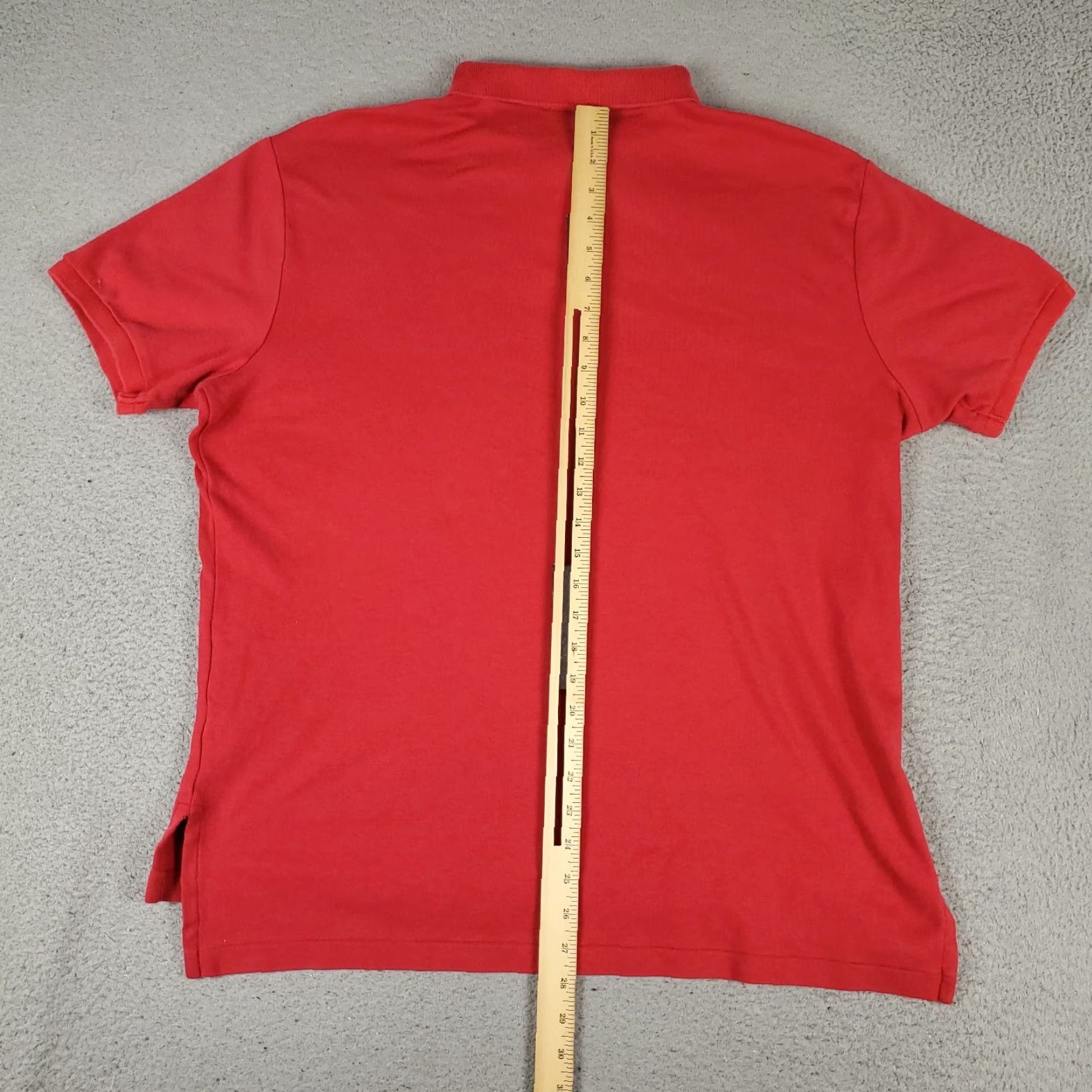 Ralph Lauren Ralph Lauren Polo Shirt Mens XL Red Pony Solid Short Sleeve Casual Button-Front 100% Cotton Polo Mens XL Red Polo Shirt - Ralph Lauren Size US XL / EU 56 / 4 - 5 Thumbnail