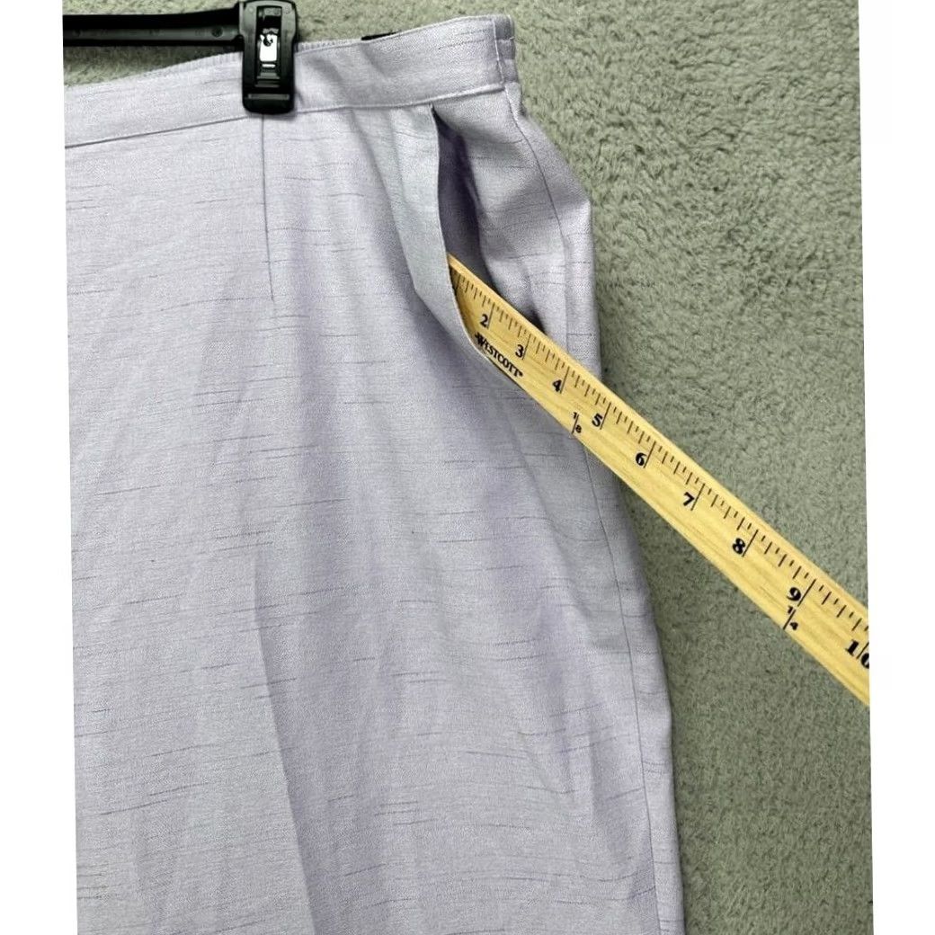 Vintage Alfred Dunner Pants Womens 24W Plus Light Purple Classic Fit Elastic Waist NEW Size 42" / US 20 - 5 Thumbnail