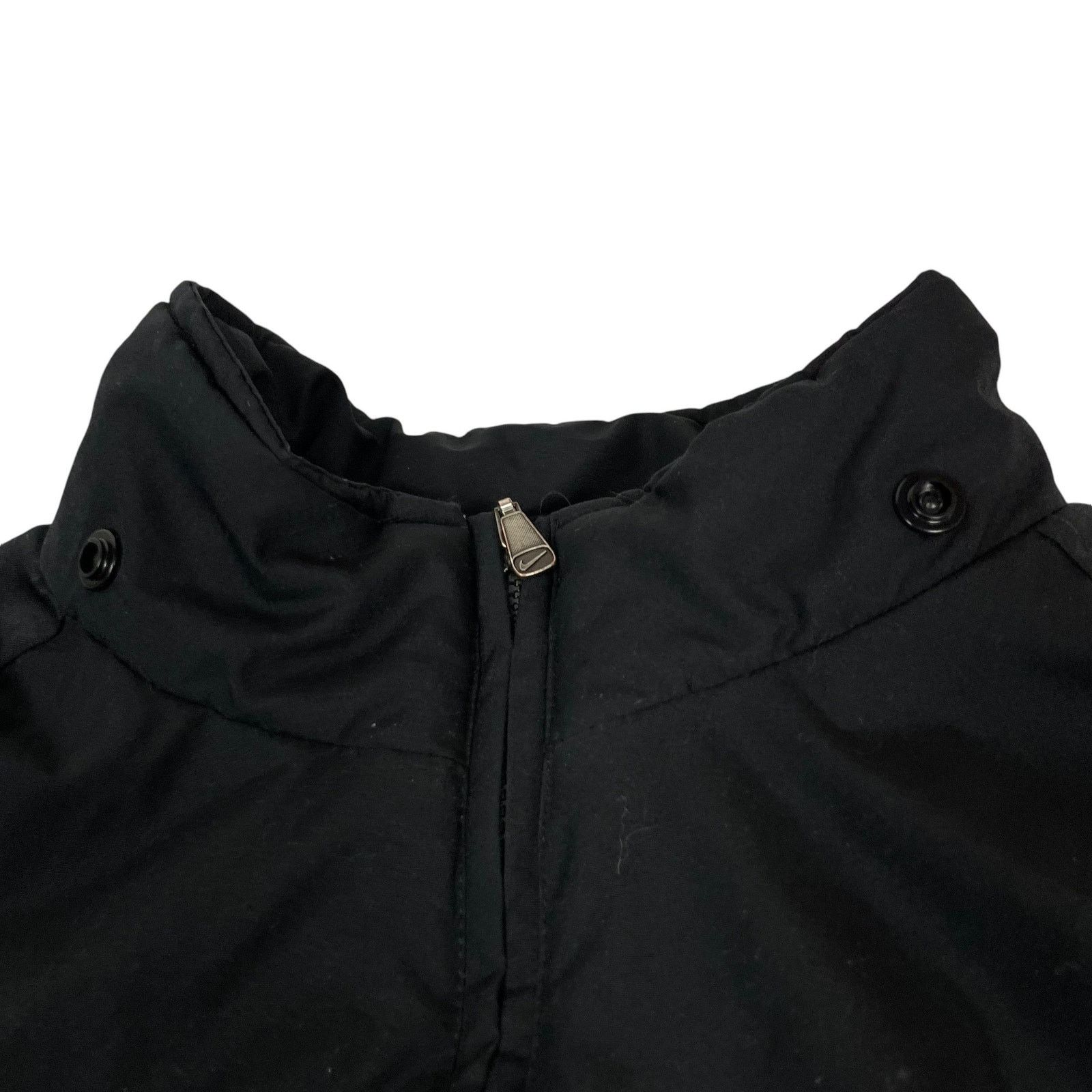Nike × Vintage Nike Men's Black Swoosh Full Zip Windbreaker Jacket Large Size US L / EU 52-54 / 3 - 3 Thumbnail