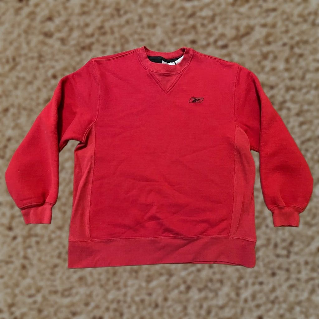 Reebok VINTAGE Reebok Red Chest Logo Pullover Crewneck Sweatshirt Men Small S Size US S / EU 44-46 / 1 - 1 Thumbnail