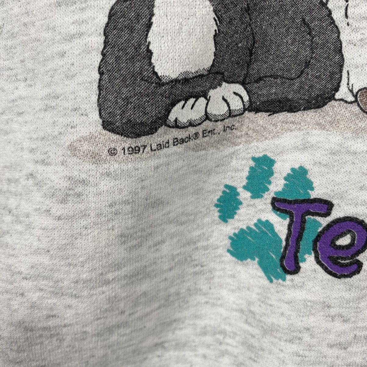 Vintage Vintage 90's TLC Tender Loving Cat Crewneck Sweatshirt Size US L / EU 52-54 / 3 - 3 Thumbnail
