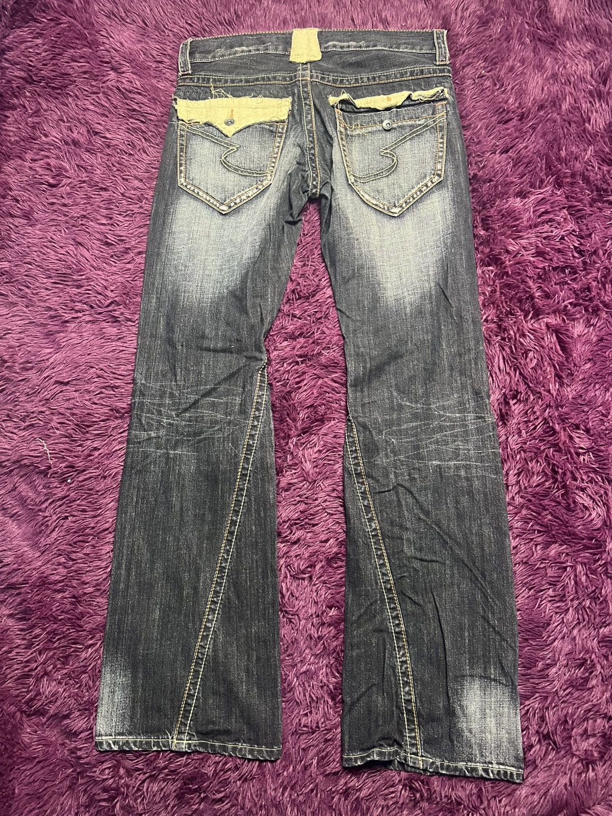 semanticdesign Archive Semantic Design Distressed Flared Denim (45) Size 34" / US 12 / IT 48 - 2 Thumbnail