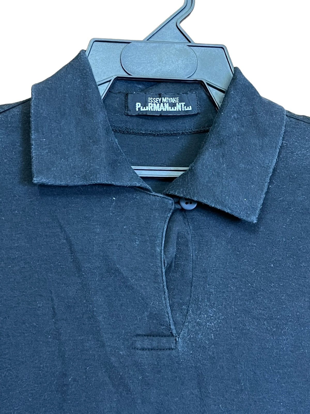 Issey Miyake ICONIC🔥VINTAGE ISSEY MIYAKE PERMANENTE LONGSLEEVE POLO SHIRT Size US S / EU 44-46 / 1 - 3 Thumbnail
