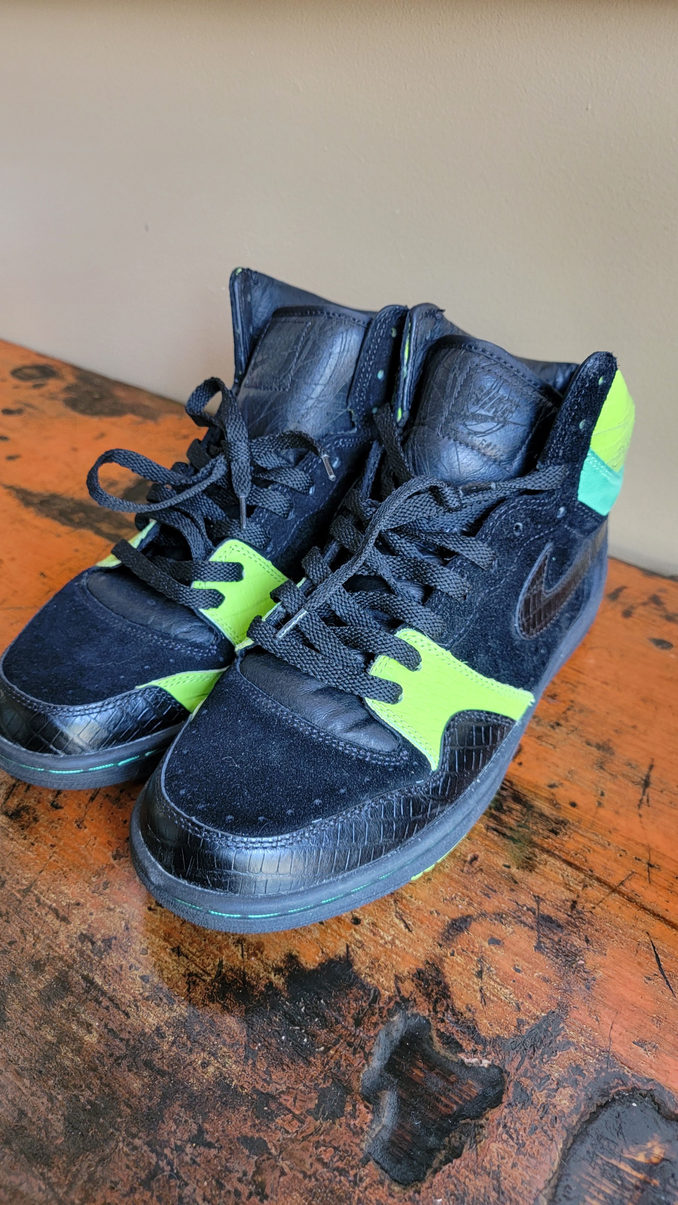Nike Nike Court Force High Black Green Size US 11 / EU 44 - 4 Thumbnail