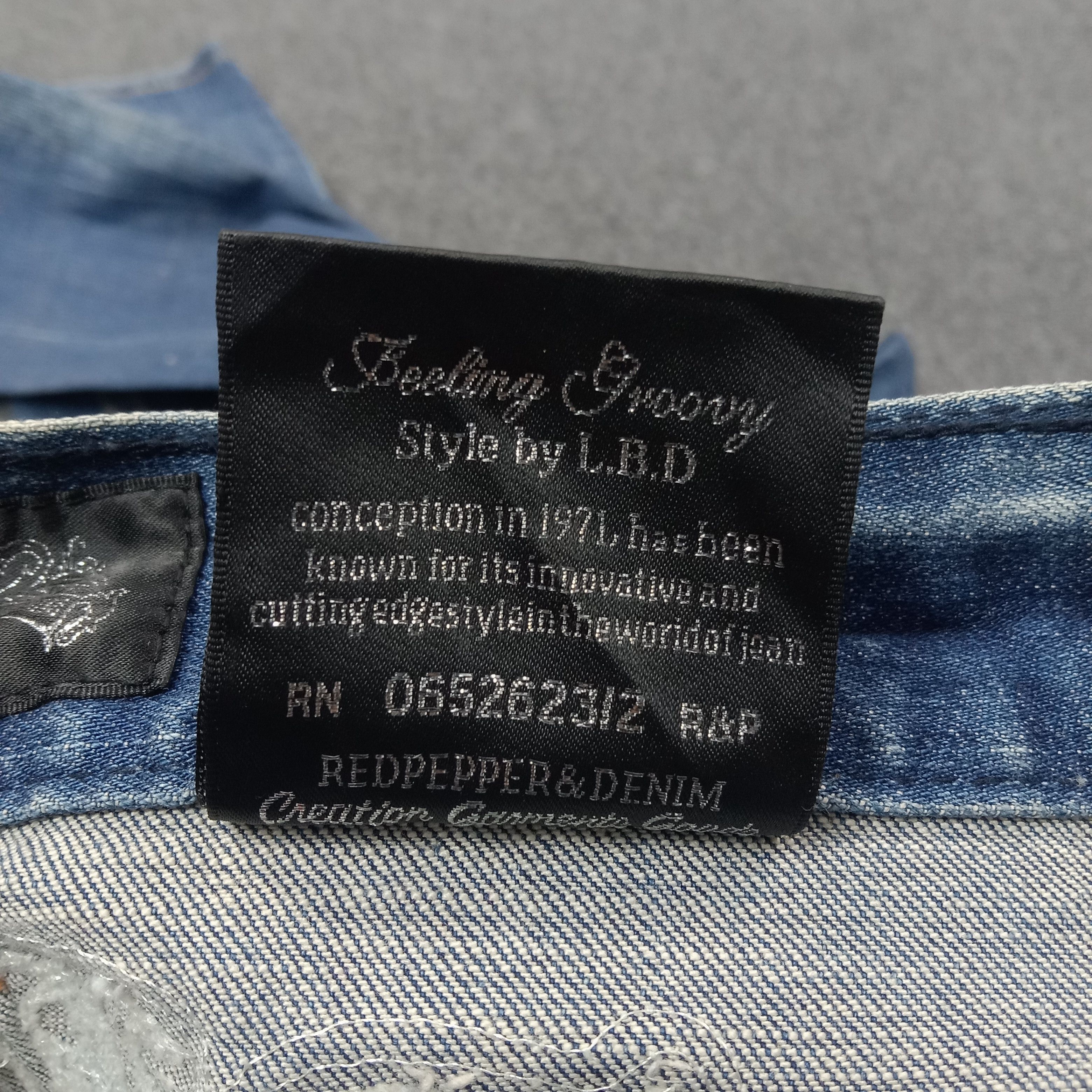 Japanese Brand Red Pepper Japanese Retro Denim Jeans C258N8 Size US 32 / EU 48 - 17 Thumbnail
