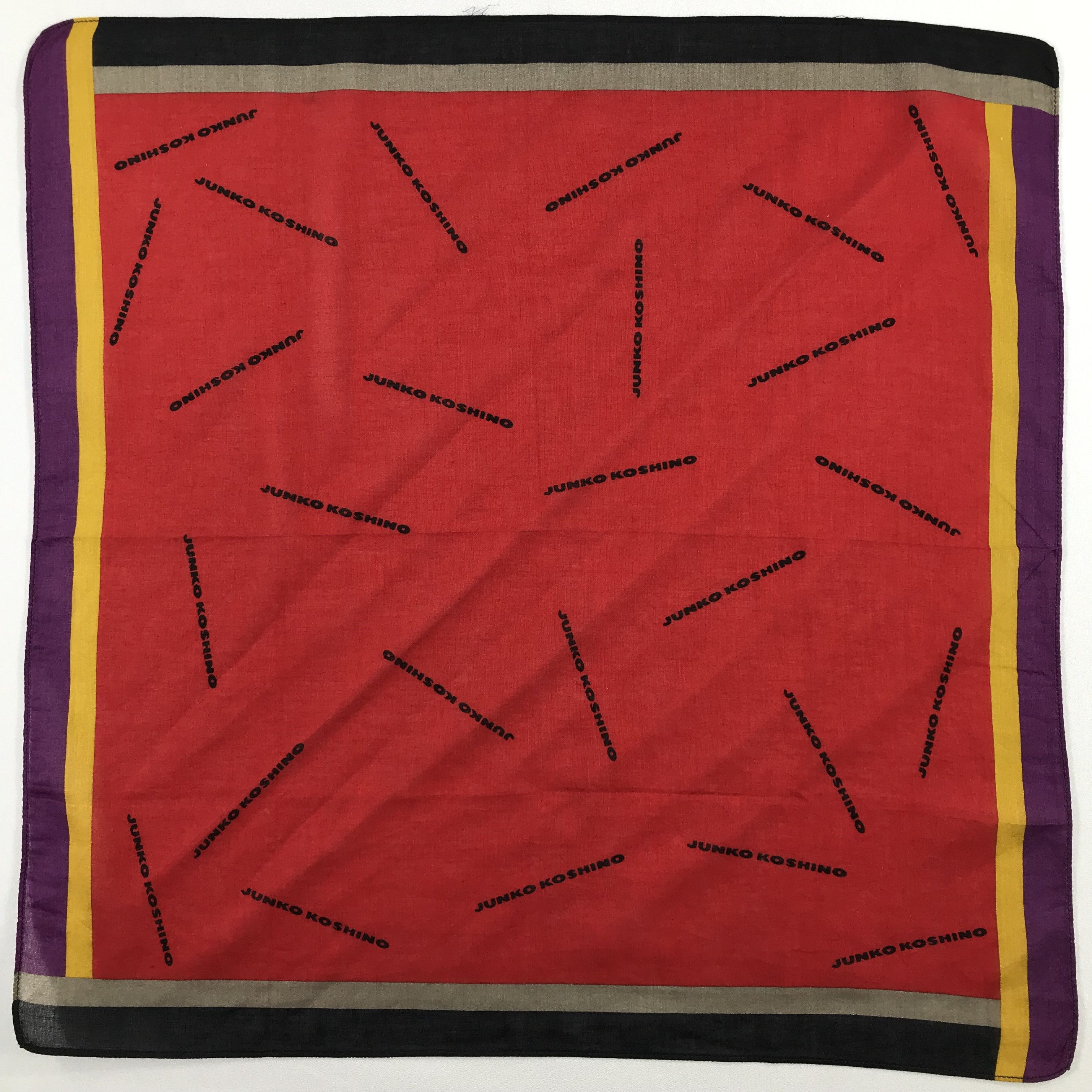 Mr. Junko × Vintage Junko koshino Bandana / Handkerchief / Neckerchief - S1025 Size ONE SIZE - 1 Thumbnail