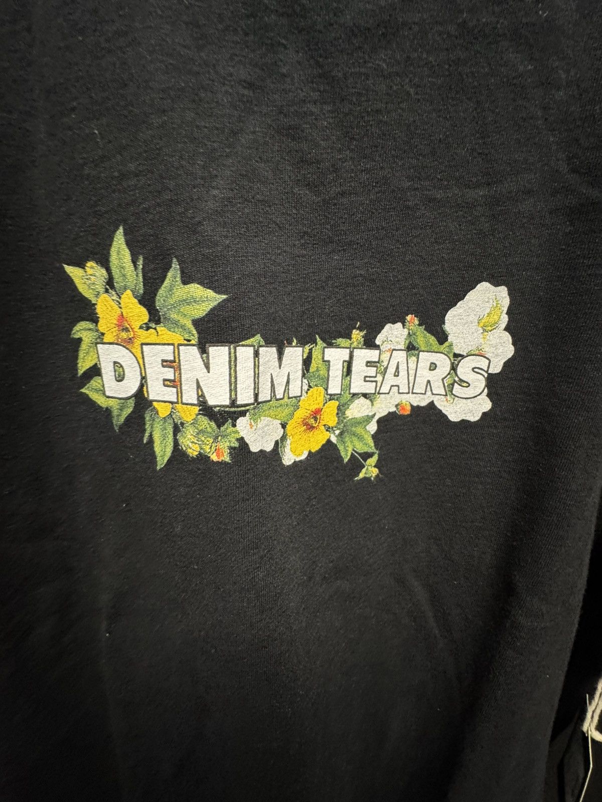 DENIM TEARS Denim Tears Floral Logo Tee Black Size US L / EU 52-54 / 3 - 2 Thumbnail