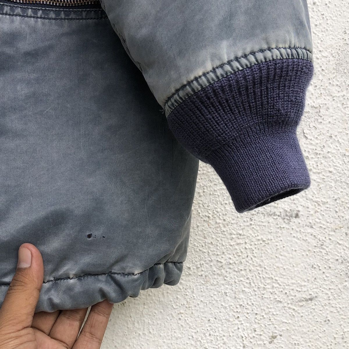 Vintage Vintage Air Force Sun Faded Intermedjate Ma-1 Parka Jacket Size US L / EU 52-54 / 3 - 15 Thumbnail