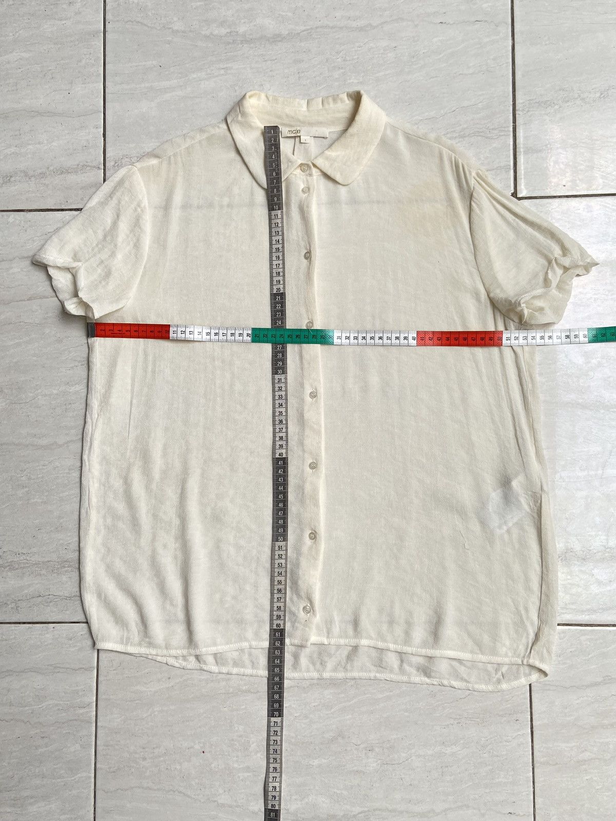 Designer × Japanese Brand MAJE White Shirt Size US M / EU 48-50 / 2 - 2 Thumbnail