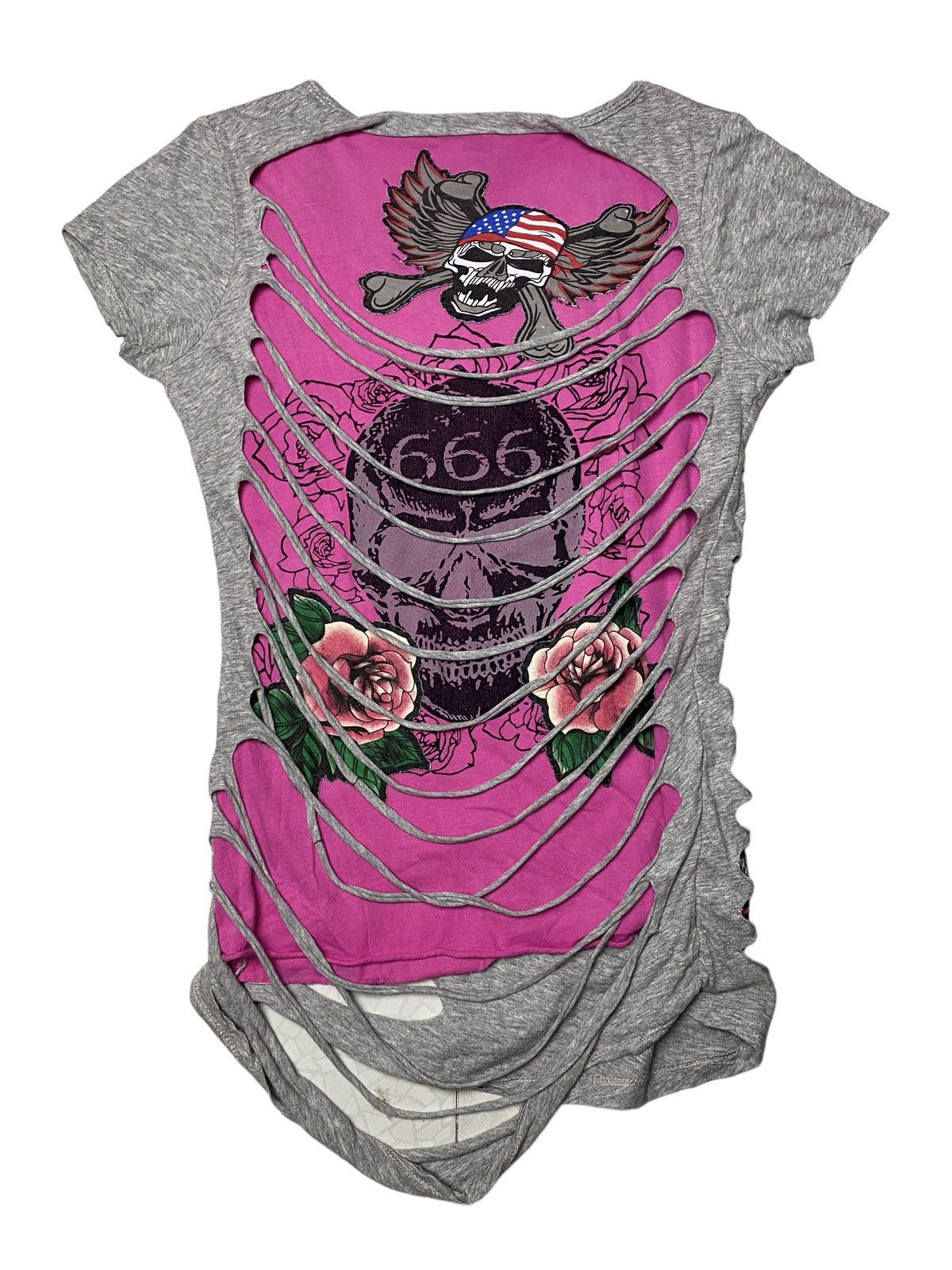 Hysteric Glamour 2000's Bobby Mall Pierced Punk Distressed Shirt Size US XS / EU 42 / 0 - 2 Thumbnail