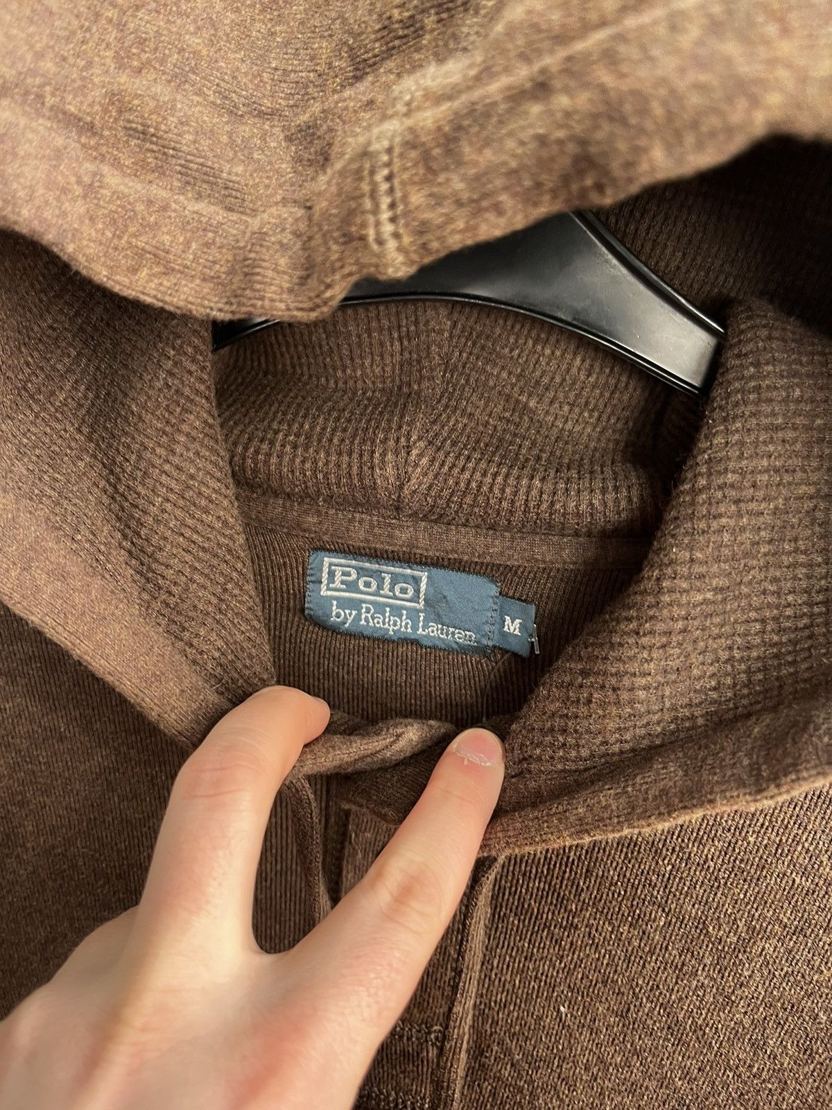 Polo Ralph Lauren × Ralph Lauren × Vintage Ralph Lauren brown hoodie vintage size M Size US M / EU 48-50 / 2 - 2 Thumbnail