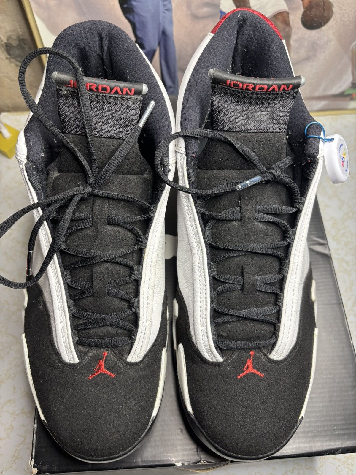 Jordan Brand Jordan Retro 14 “black toe” Size US 13 / EU 46 - 2 Thumbnail