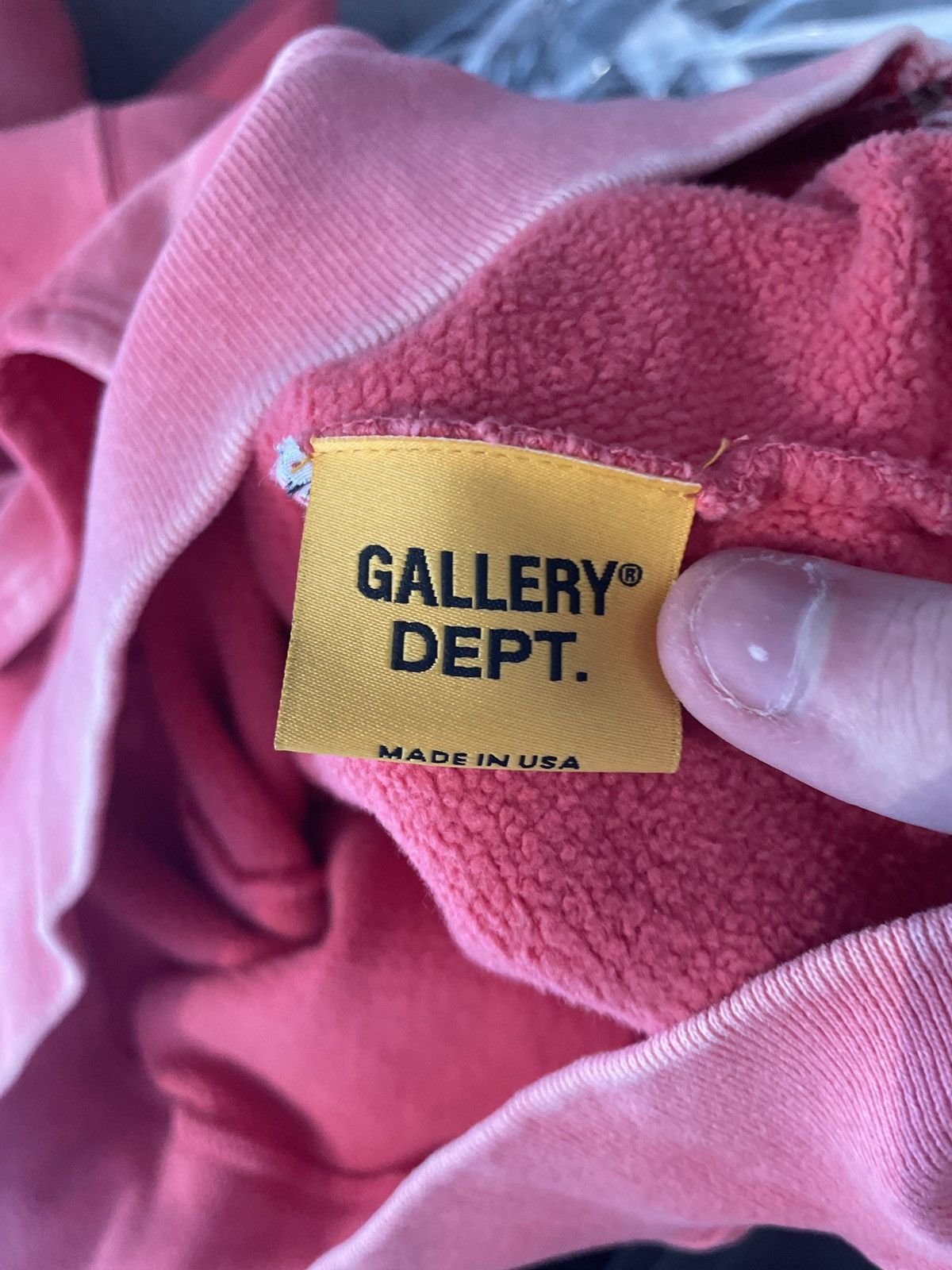 Gallery Dept. Gallery Dept. Sunfaded Red Zip Up Hooded Sweatshirt XL Size US XL / EU 56 / 4 - 6 Thumbnail