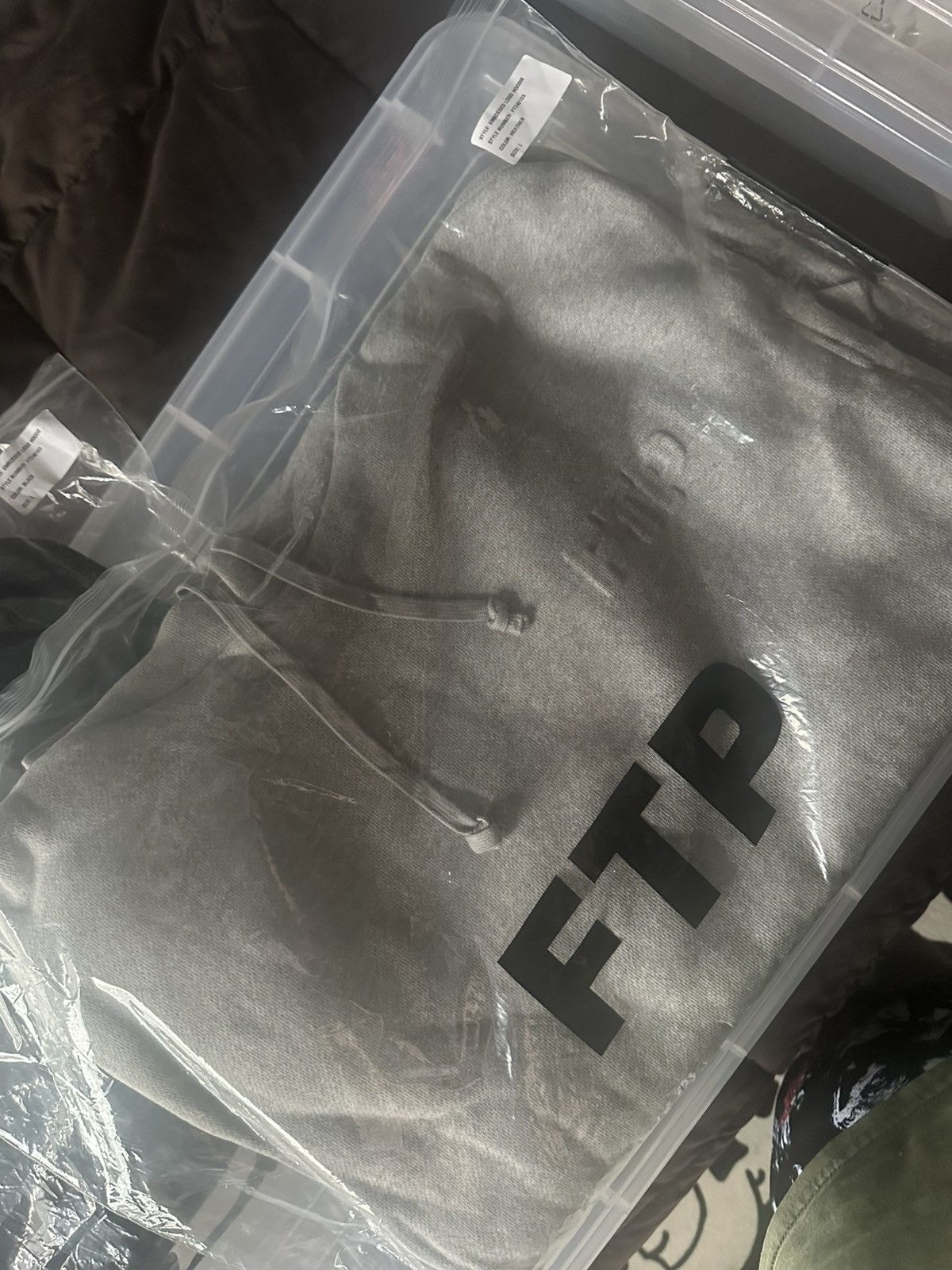 Fuck The Population FTP (Fuck The Population) Embossed Logo Hoodie Black Large Size US L / EU 52-54 / 3 - 4 Thumbnail