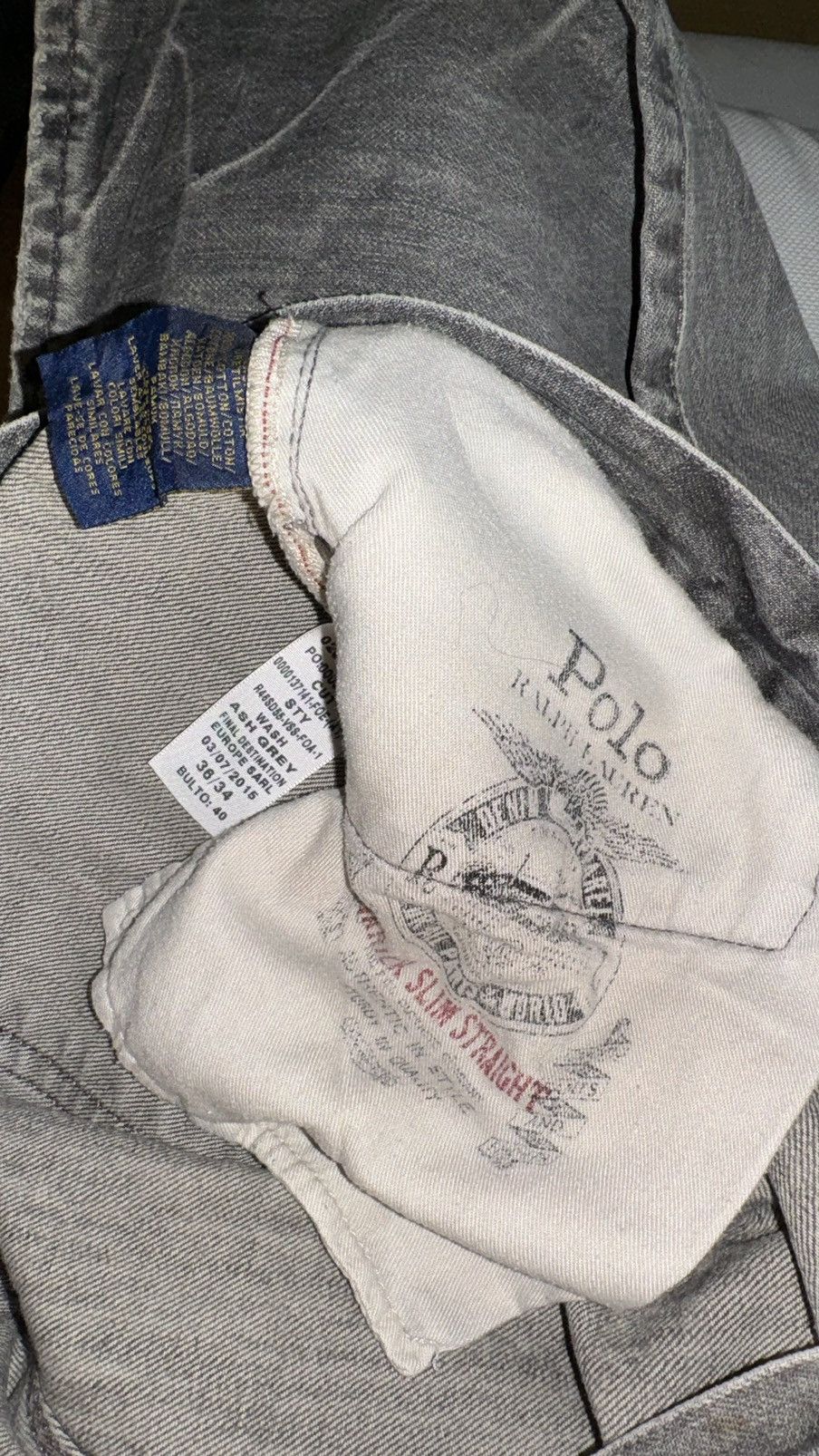 Polo Ralph Lauren Polo Ralph Lauren gray jeans denim 36x34 rare vintage Size US 36 / EU 52 - 8 Thumbnail