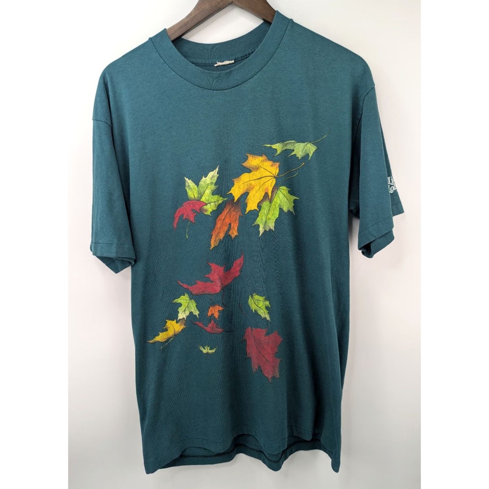 Vintage Vintage Liscombe Lodge Canada Maple Leaf Shirt Green 90s Crew Neck T-Shirt Logo Men S/M Autumn Christmas Maple Leaf Canada Shirt Mens Size US S / EU 44-46 / 1 - 3 Thumbnail