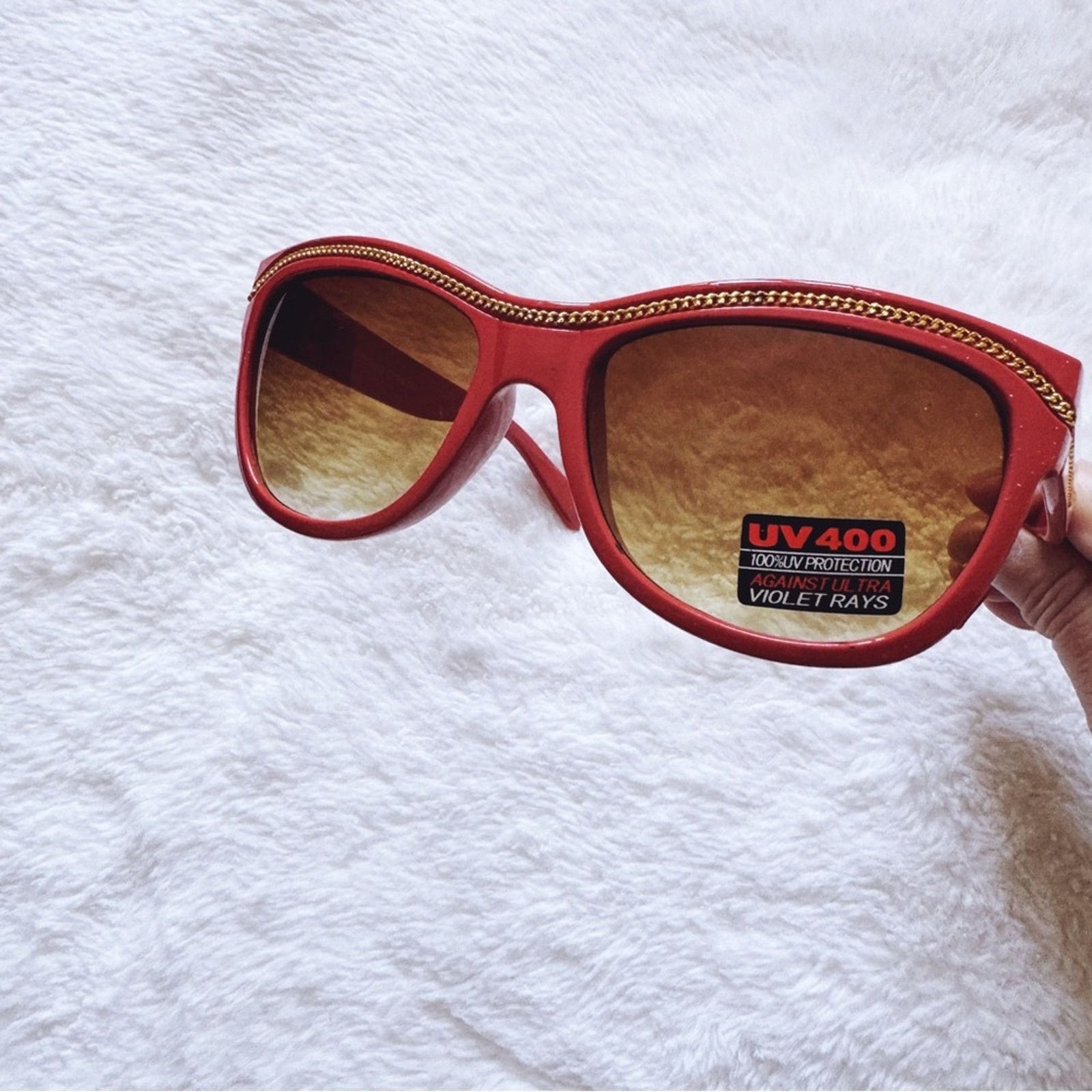 Other Rina Orange and Gold Sunglasses Size ONE SIZE - 9 Thumbnail