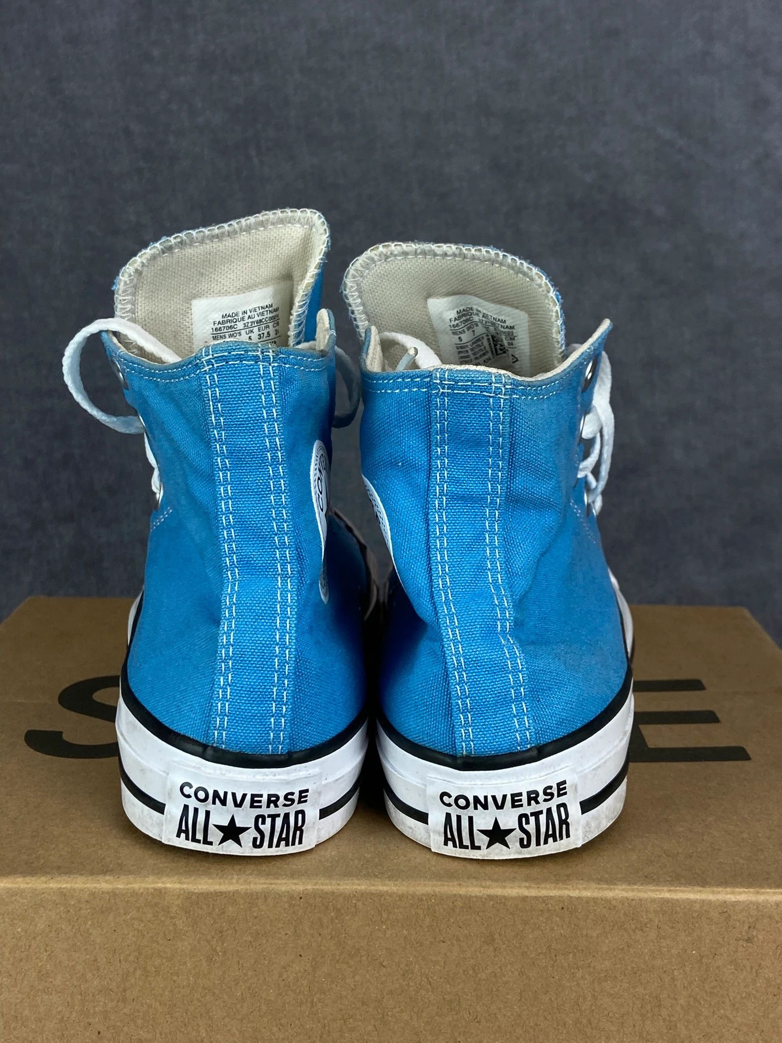 Converse Converse Chuck Taylor Blue High Tops Size 37.5 Size US 5 / EU 37 - 3 Thumbnail