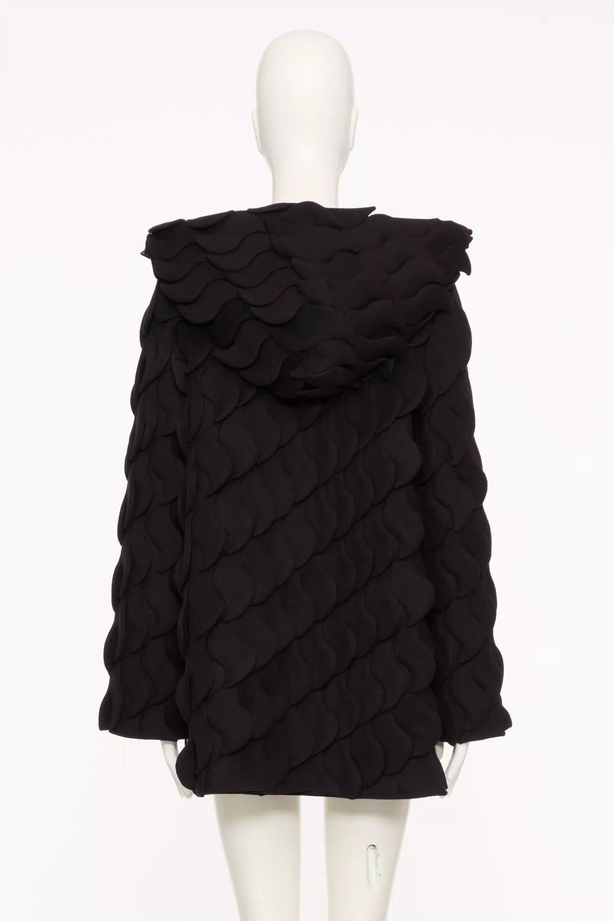 Valentino o1s1wg110426 Coat in Nero Size L / US 10 / IT 46 - 3 Thumbnail