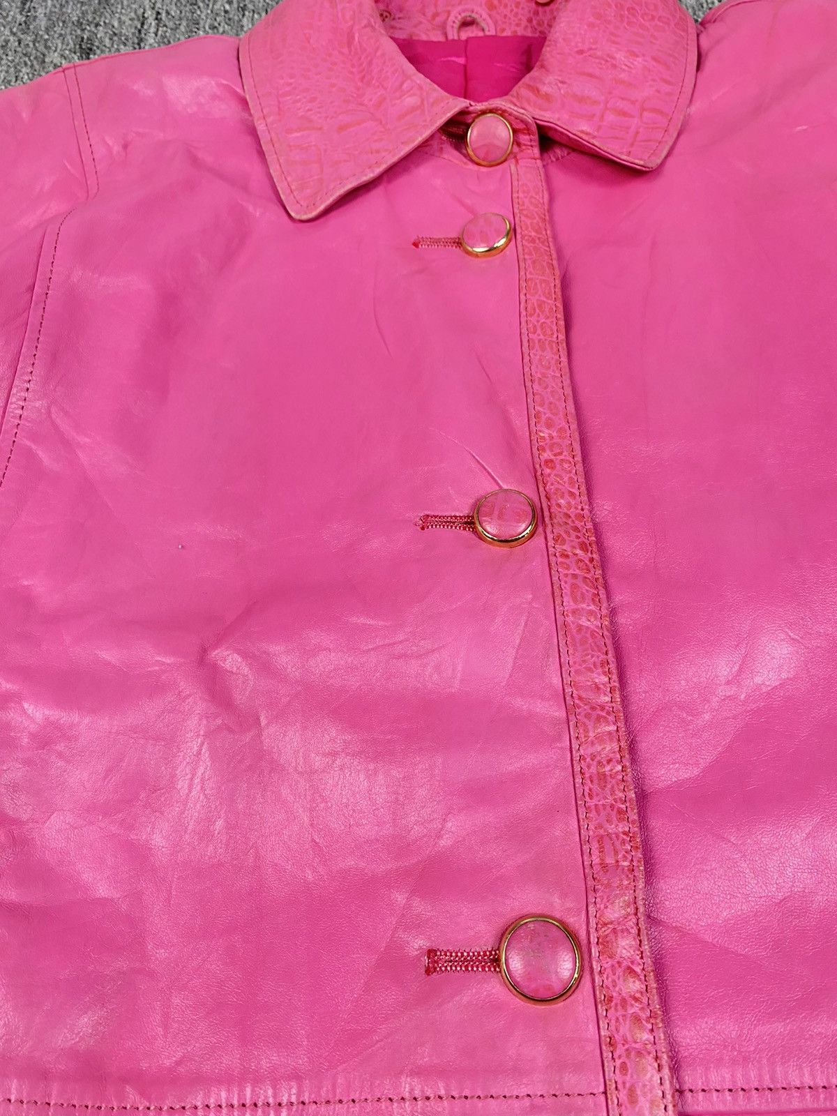 Japanese Brand × Leather × Vintage Lanerossi Sport Leather Jacket Size XXL / US 16-18 / IT 52-54 - 7 Thumbnail