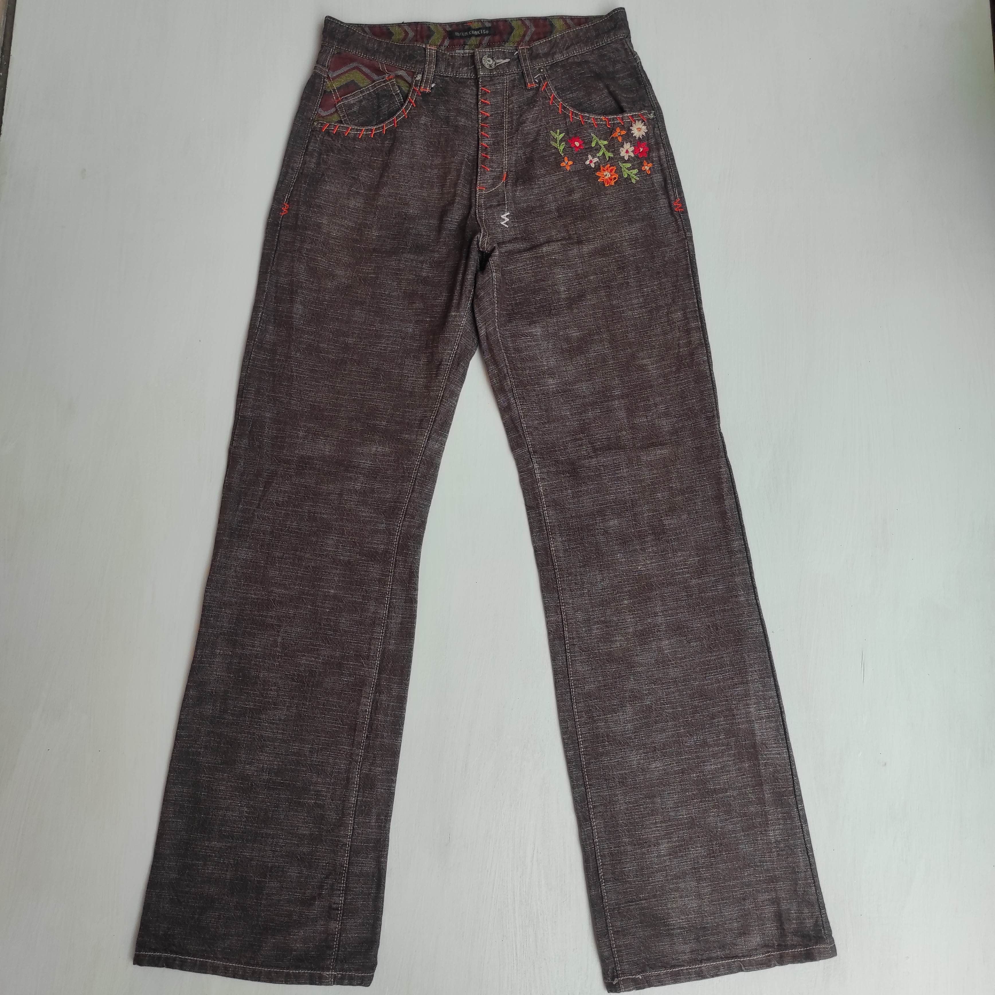 Beauty Beast Japanese Brand Wild Khakis Embroider Hand Stitching Jeans Size US 30 / EU 46 - 2 Thumbnail
