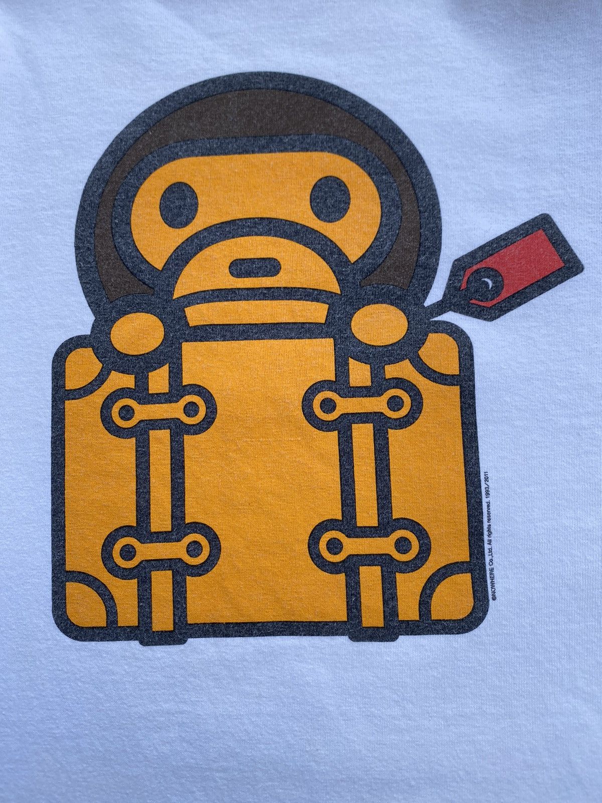 Bape Rare!! A BATHING APE Baby Milo White T-shirts Size US S / EU 44-46 / 1 - 14 Thumbnail