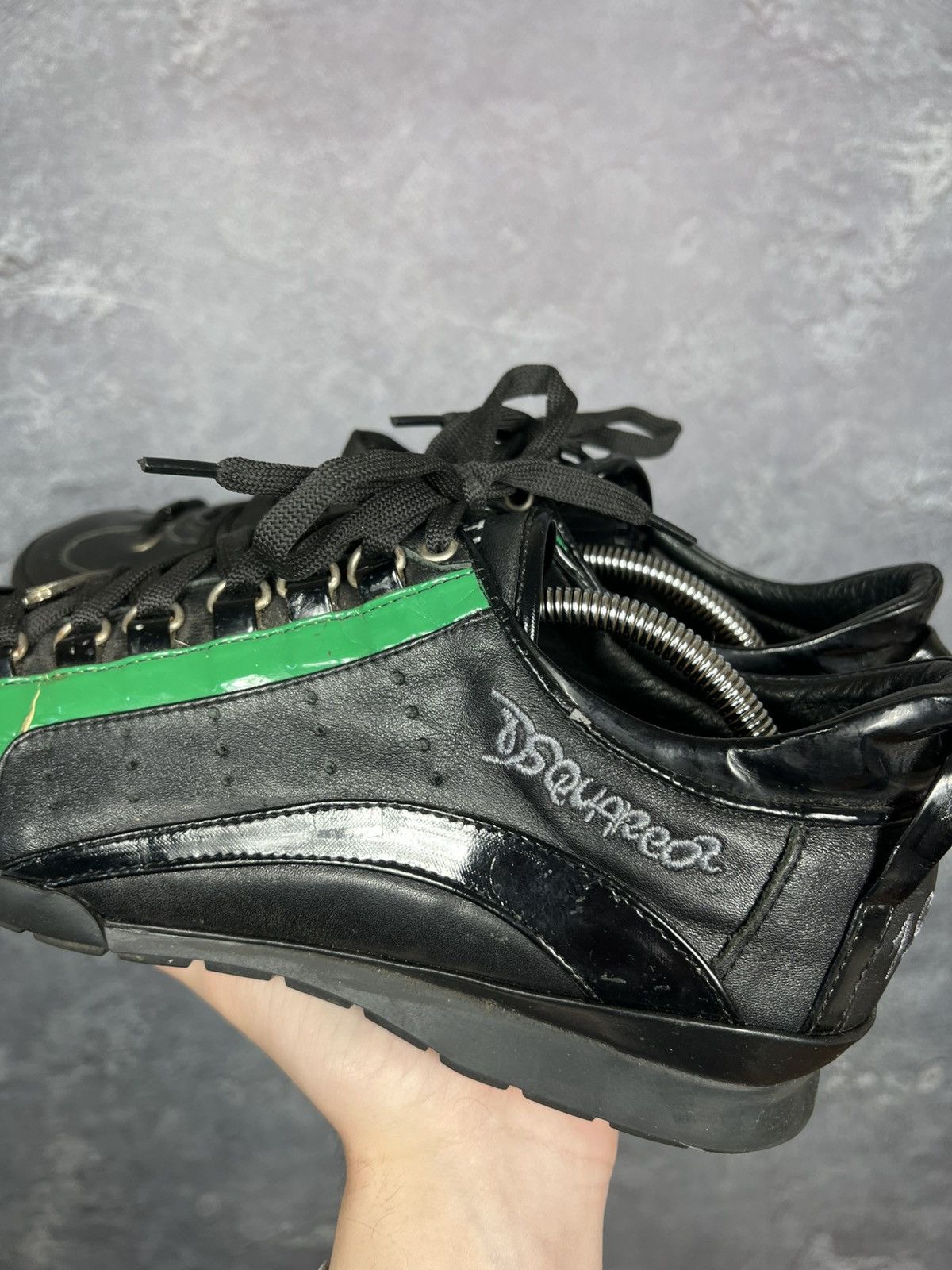 Dsquared2 Hype Dsquared2 Kick It Leather Y2k Low Top Sneakers Size US 11 / EU 44 - 10 Thumbnail