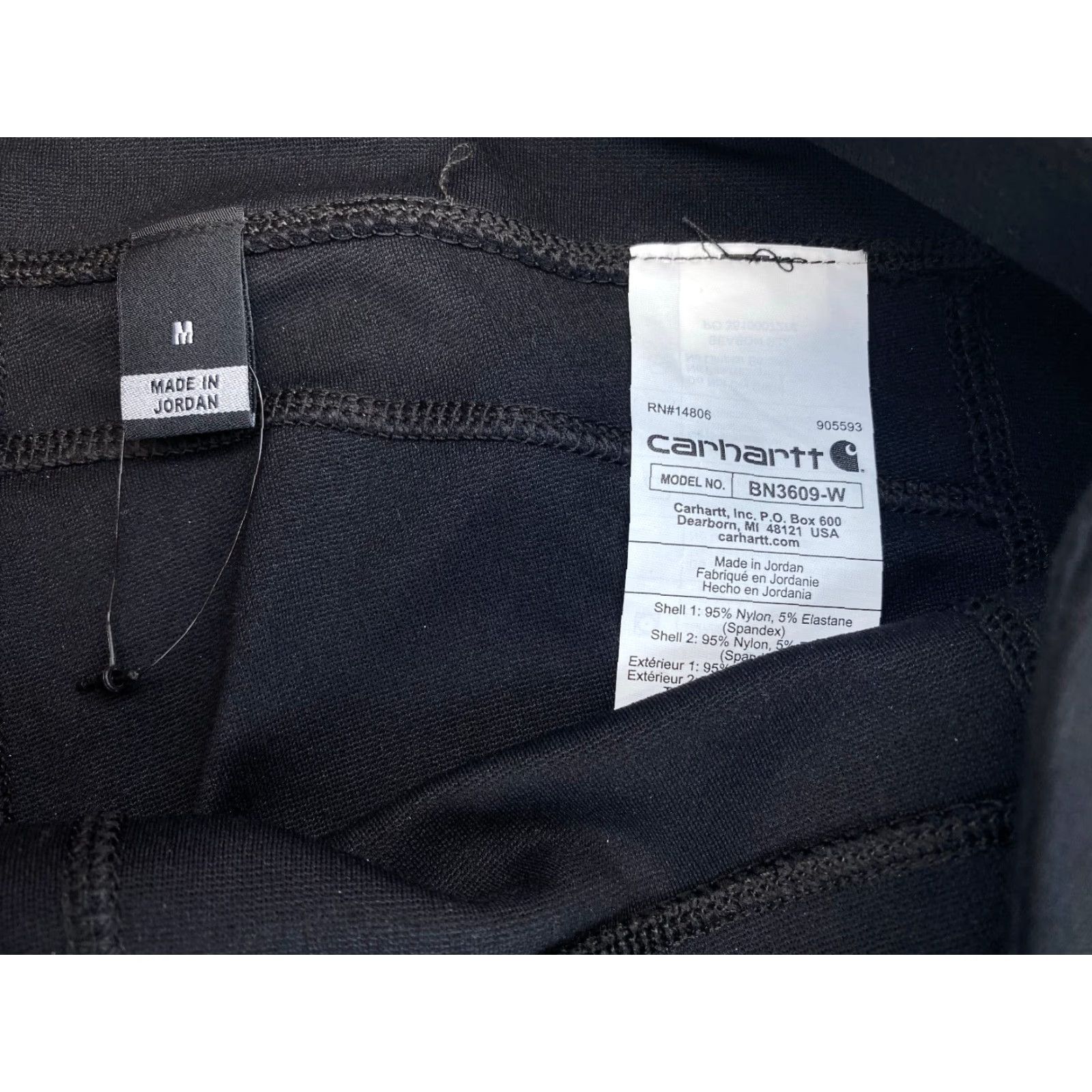 Carhartt Carhartt Leggings Womens Medium Black Force Lightweight Utility BN3609-W Size 32" / US 10 / IT 46 - 7 Thumbnail