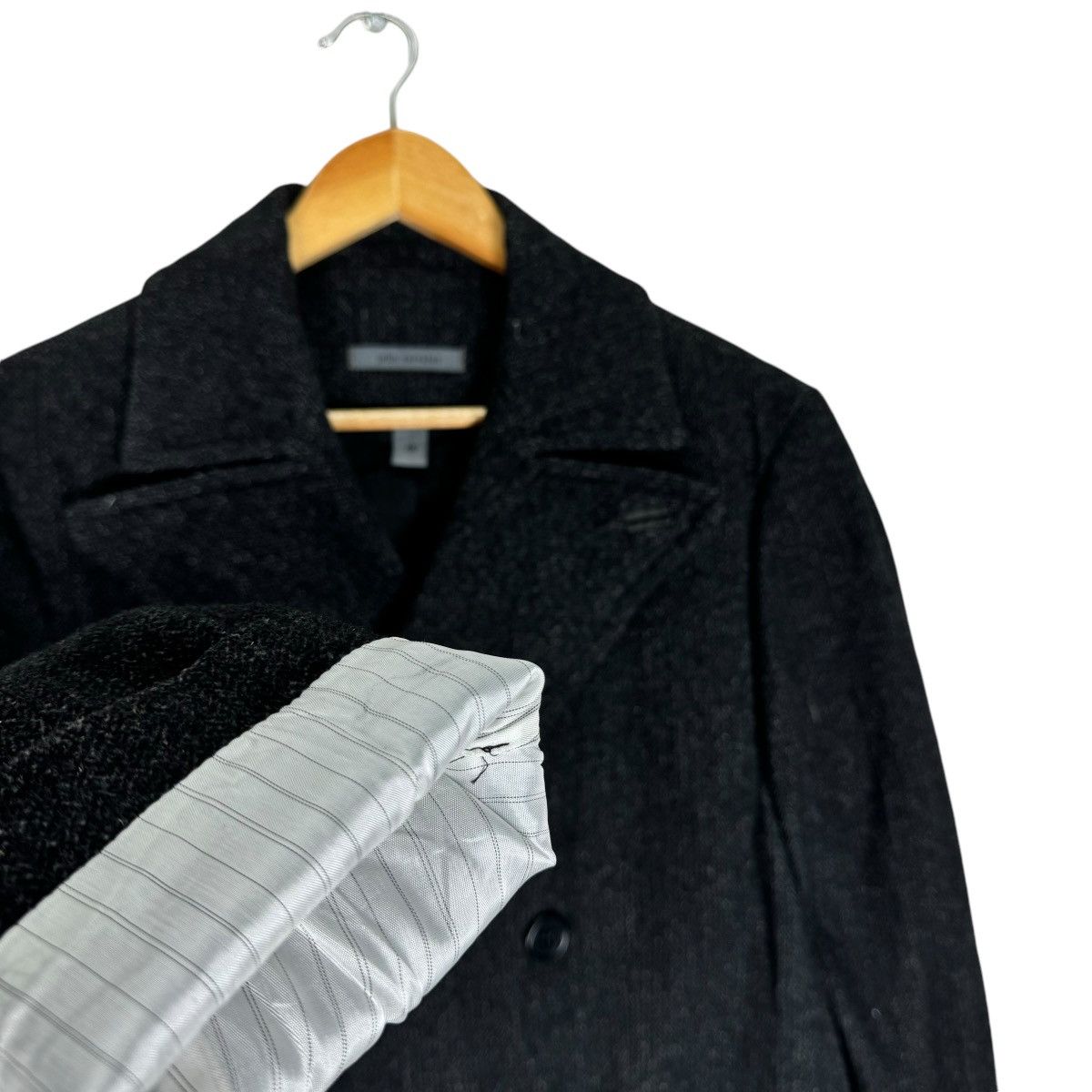 John Varvatos ☀️JOHN VARVATOS LEATHER PART TRENCH COAT JACKET Size US S / EU 44-46 / 1 - 7 Thumbnail