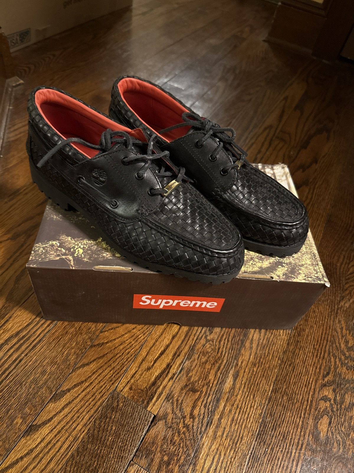 Supreme × Timberland Supreme x Timberland Woven Leather Boat Shoe Size US 10.5 / EU 43-44 - 1 Thumbnail