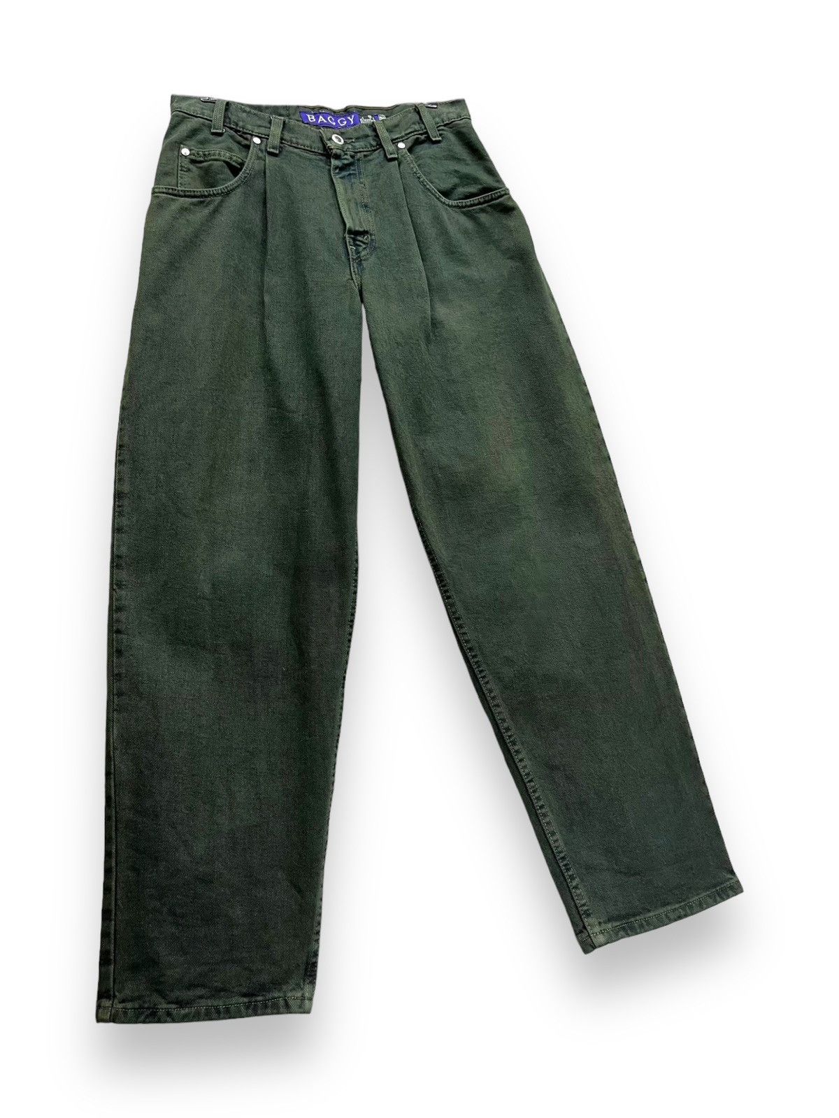Levi's Made & Crafted VERY RARE Dark Green 90’s Levi’s SiverTab BAGGY Made In USA Size US 31 - 2 Thumbnail