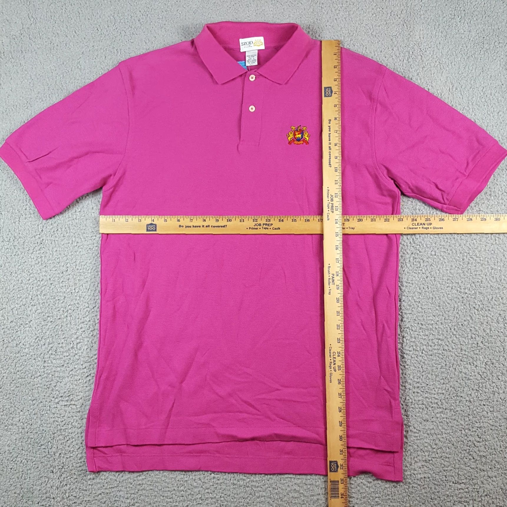 Izod VINTAGE IZOD Polo Shirt Men's L Pink Golf Collared 2000s Button Short Sleeve Preppy Y2K 90s Beach Classic Rock Punk Surf Brand IZOD - Shirt Size US L / EU 52-54 / 3 - 7 Thumbnail