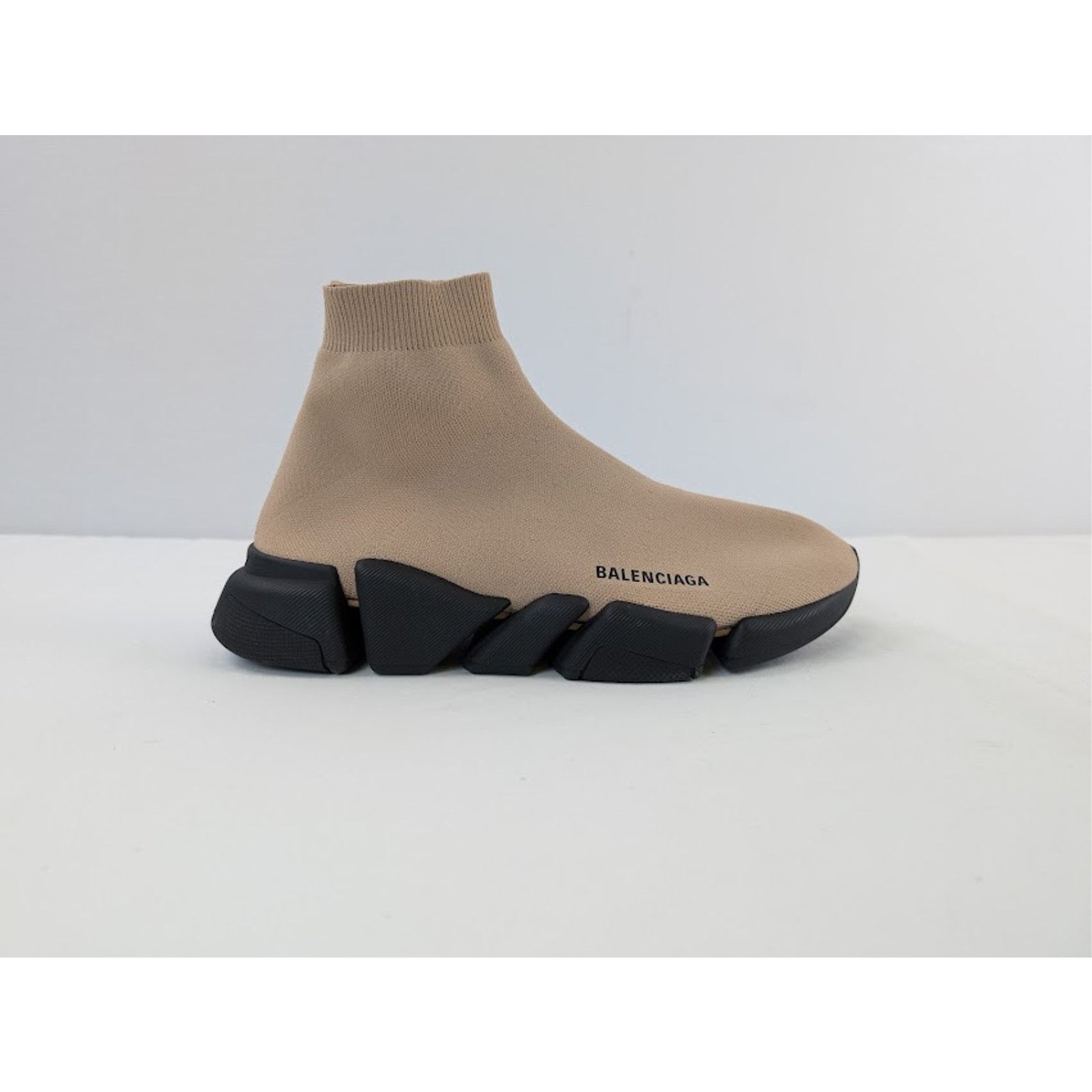 Balenciaga o1rshd1 Q:2 / Speed 2.0 LT Recycled Knit Sneaker in Beige Size US 10 / EU 43 - 1 Thumbnail
