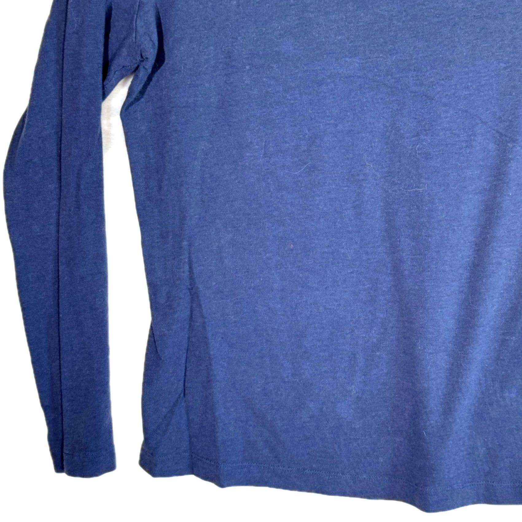Banana Republic Banana Republic Shirt Blue Cotton Stretch Pullover – Size L Women’s Long Sleeve Casual Crew Neck Shirt Size L / US 10 / IT 46 - 4 Thumbnail
