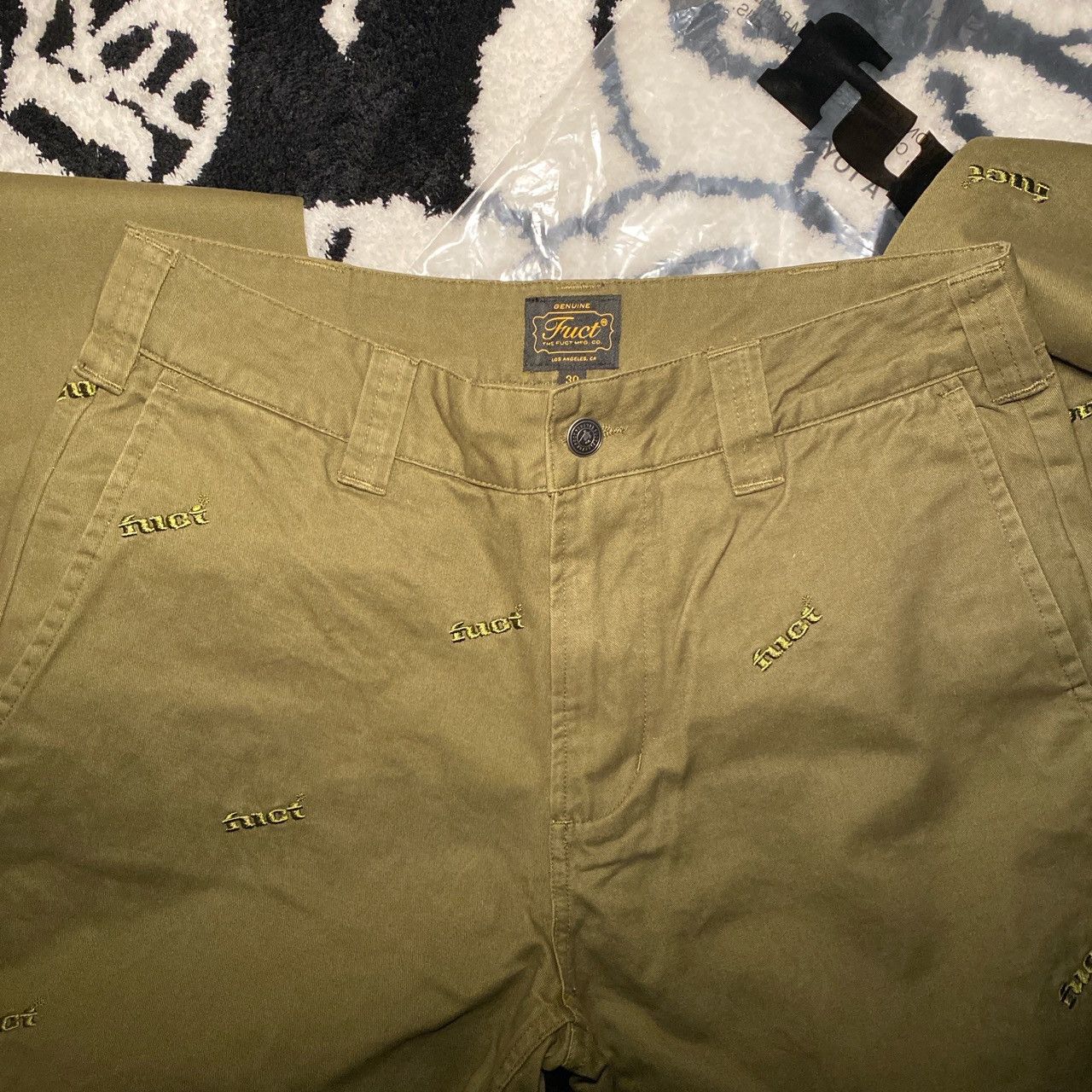 FUCT fuct embroidered workpant olive 30 Size US 30 / EU 46 - 2 Thumbnail