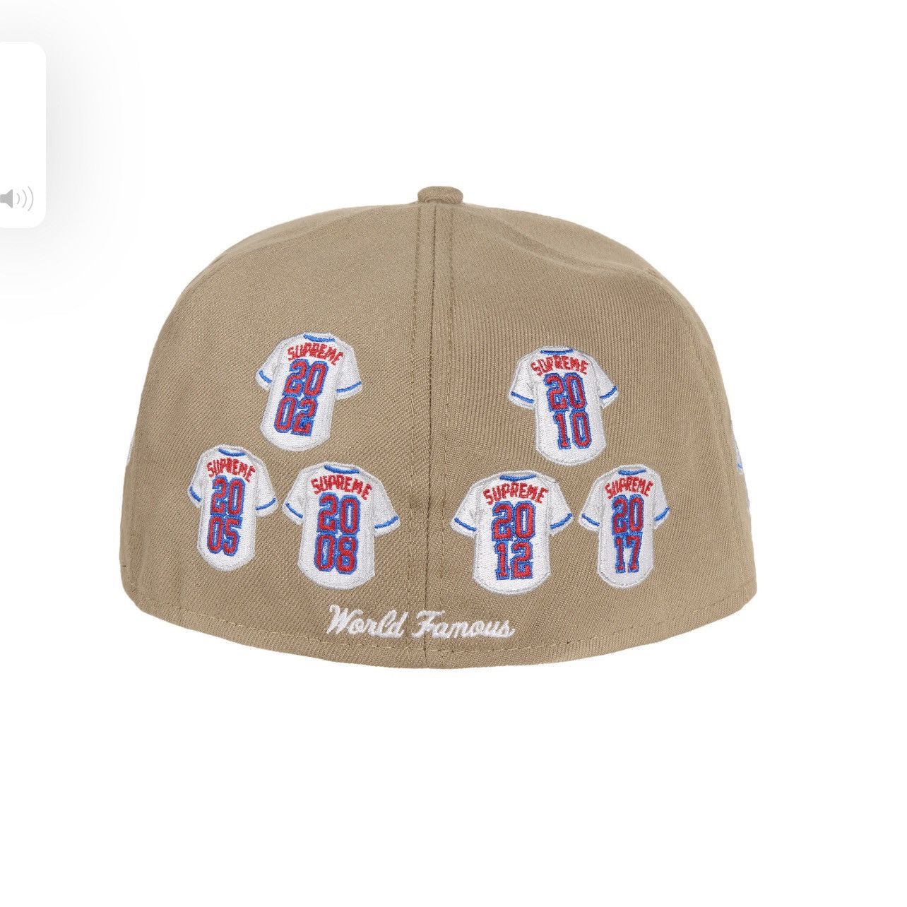 Supreme Supreme Jersey Box Logo New Era Fitted Hat Khaki Size 7 1/2 Size ONE SIZE - 4 Thumbnail