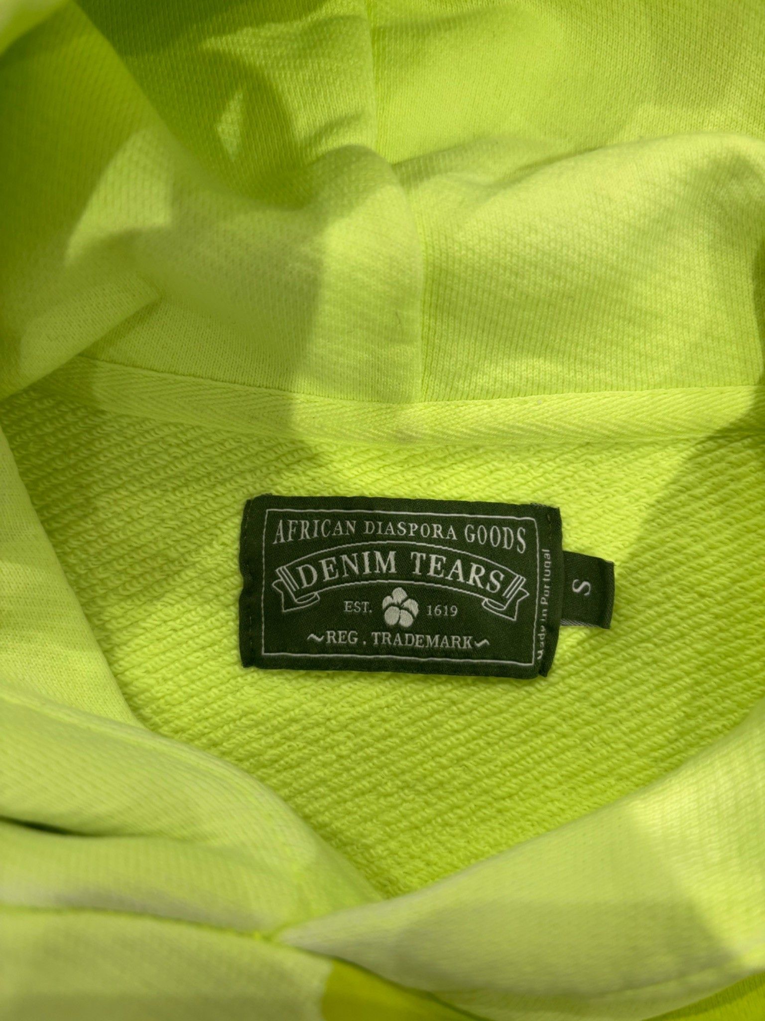 DENIM TEARS Denim Tears Mono Cotton Wreath Hoodie Neon Green Size US S / EU 44-46 / 1 - 6 Thumbnail