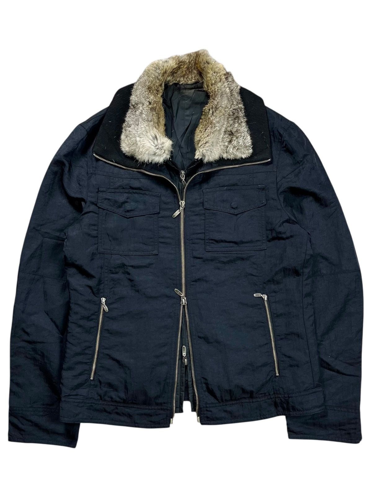 BUFFALO BOBS 2007 Comme Ca Men - Trim Fur Collar Jacket Size US M / EU 48-50 / 2 - 1 Thumbnail