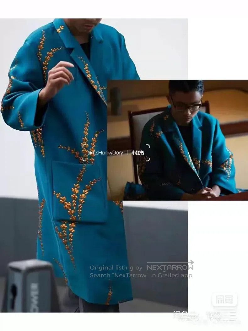 Dries Van Noten Dries Van Noten Runway-Exclusive Wheat Ear Embroidered Tre Size S / US 4 / IT 40 - 3 Thumbnail