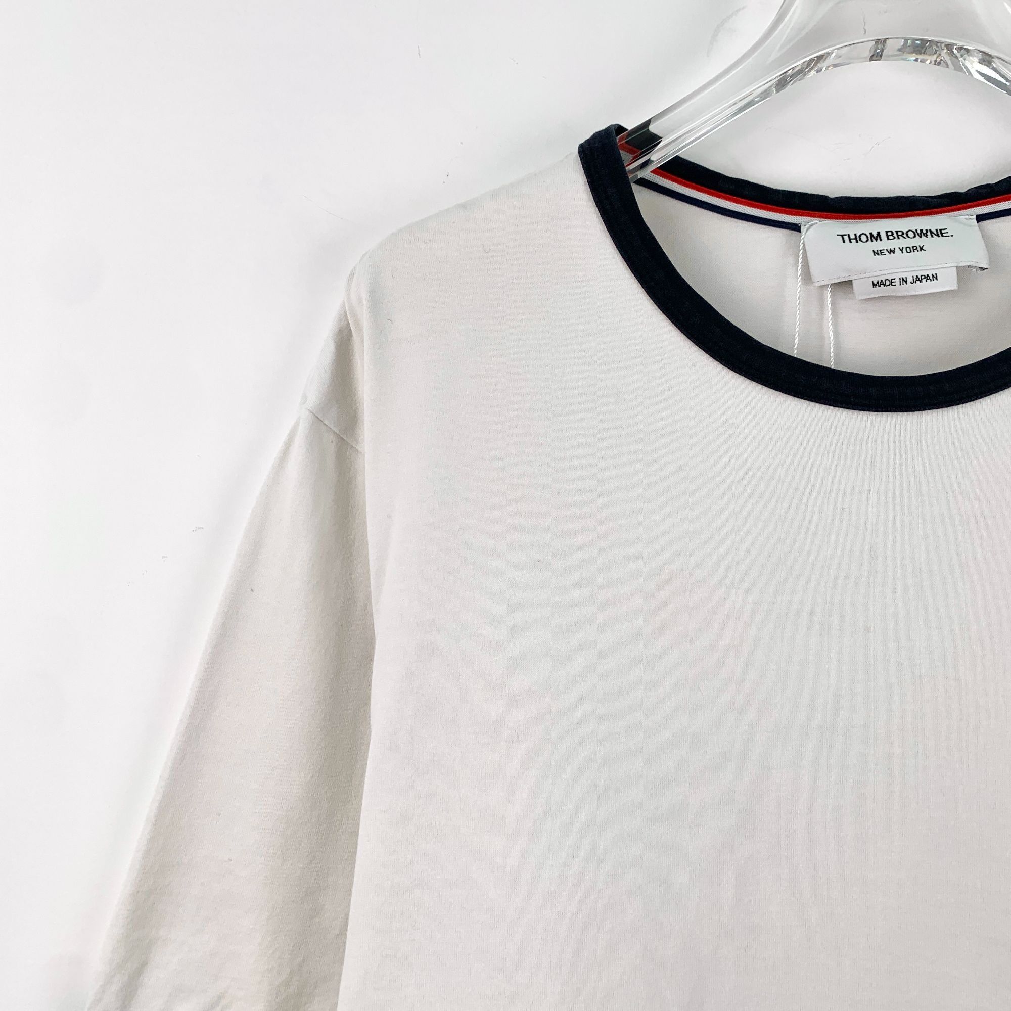 Thom Browne Thom Browne White Cotton Short-Sleeve T-Shirt Size 2M Made I Size XS / US 0-2 / IT 36-38 - 7 Thumbnail