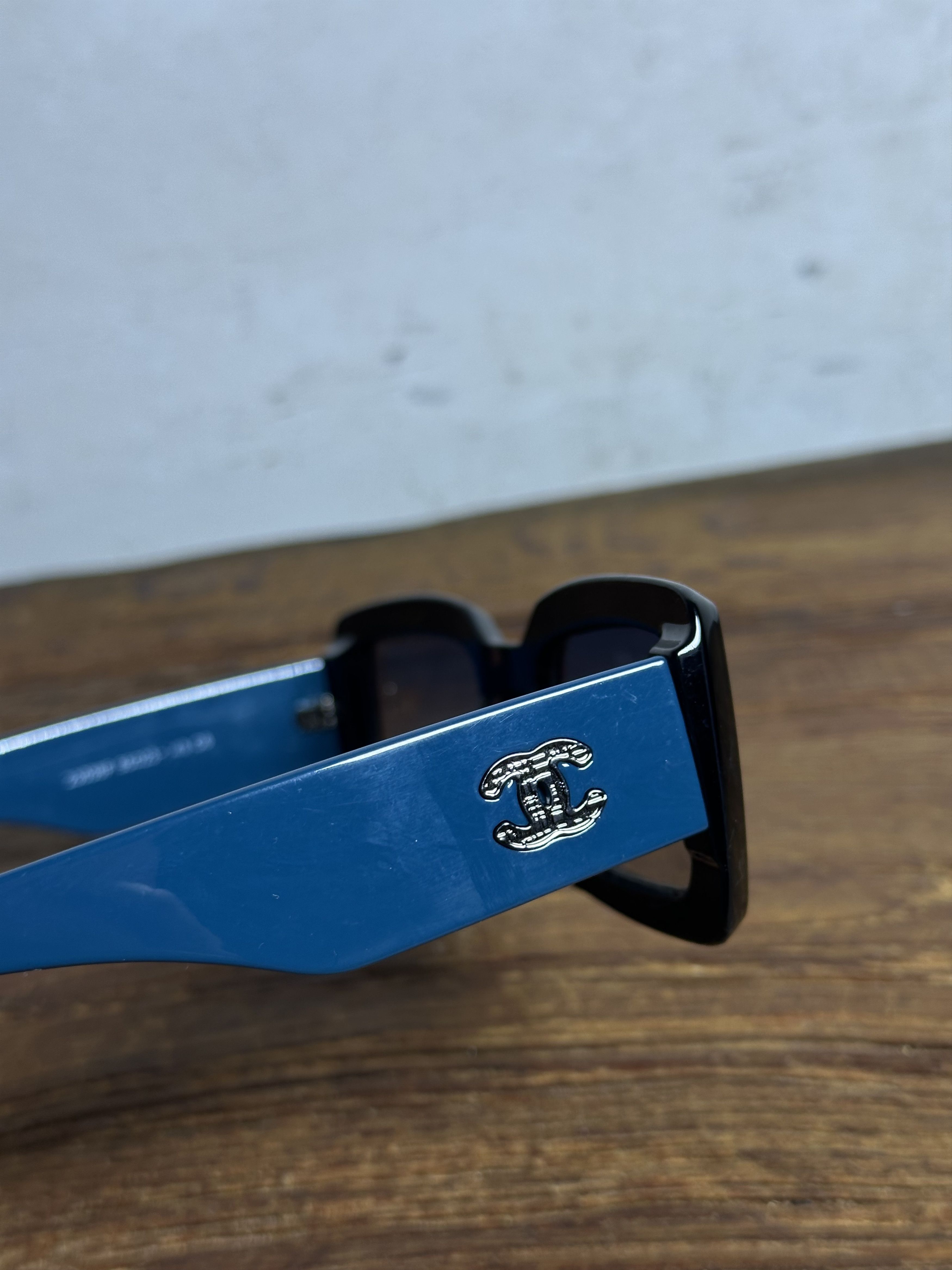 Chanel Chanel Acetate Rectangle Sunglasses Size ONE SIZE - 10 Thumbnail