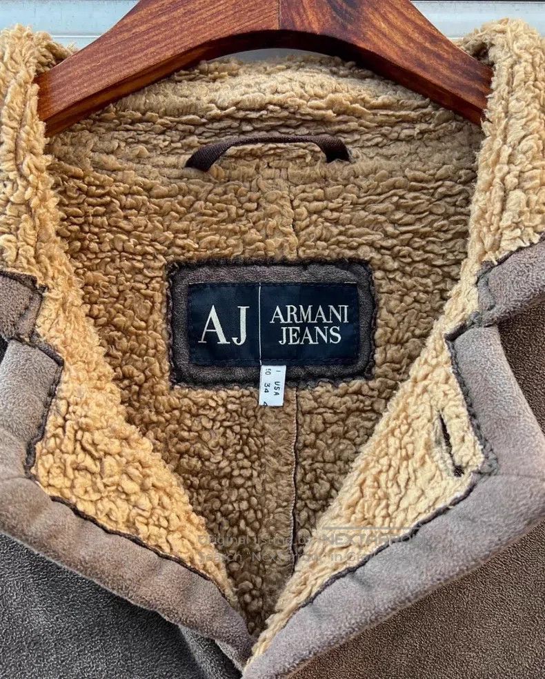 Armani Armani Shearling and Leather Long Coat Size US L / EU 52-54 / 3 - 4 Thumbnail