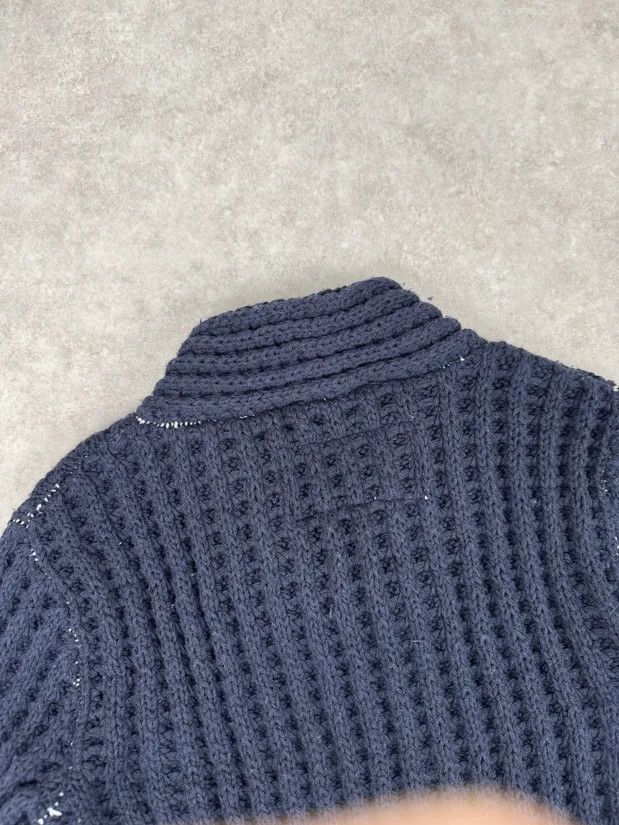 Maison Margiela FW2012 Maison Margiela x H&M Wool Navy Cable Knit Sweater Size US L / EU 52-54 / 3 - 7 Thumbnail