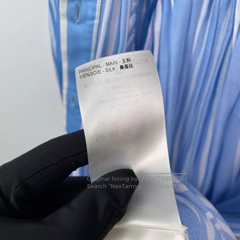 Louis Vuitton Louis Vuitton Blue and white striped shirt Size 4XL / US 24-26 - 9 Thumbnail