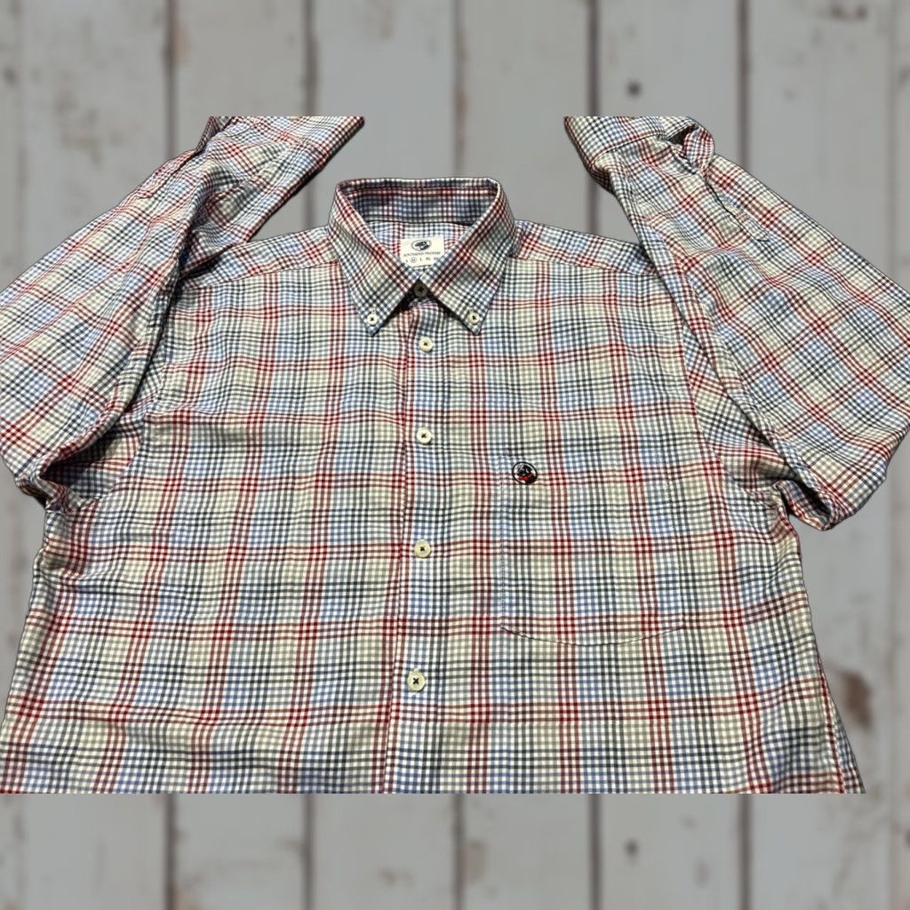 Southern Proper Southern Proper Mens Plaid Button-Up Shirt Block M Multi Color LS Button-Down Cotton Regular Fit Size US M / EU 48-50 / 2 - 1 Thumbnail