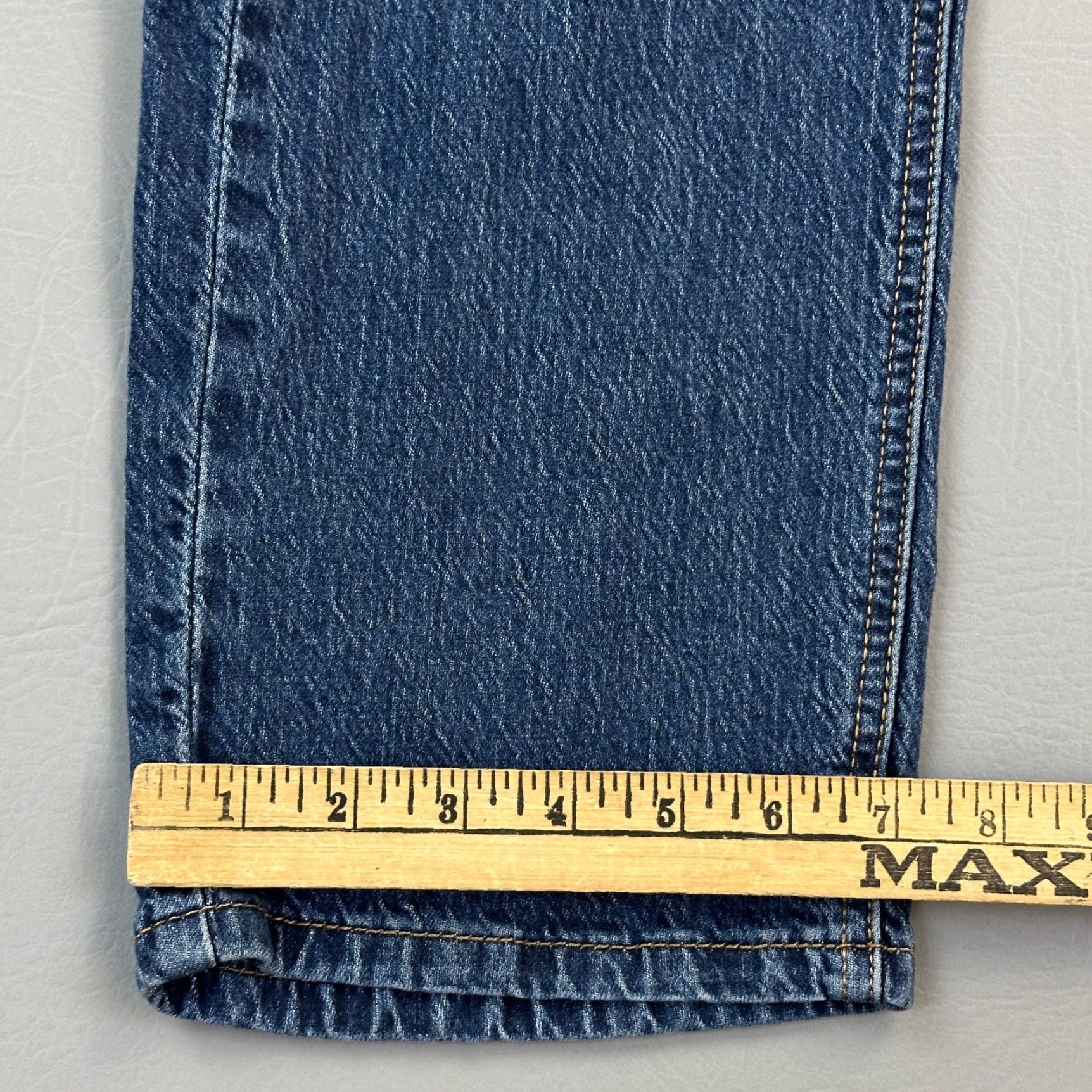 Levi's Levi's 541 Jeans Mens 32x30 Blue Dark Wash Denim Athletic Taper Stretch Casual Jeans Mens 32 Blue Dark Wash 90s Retro USA Size US 32 / EU 48 - 4 Thumbnail
