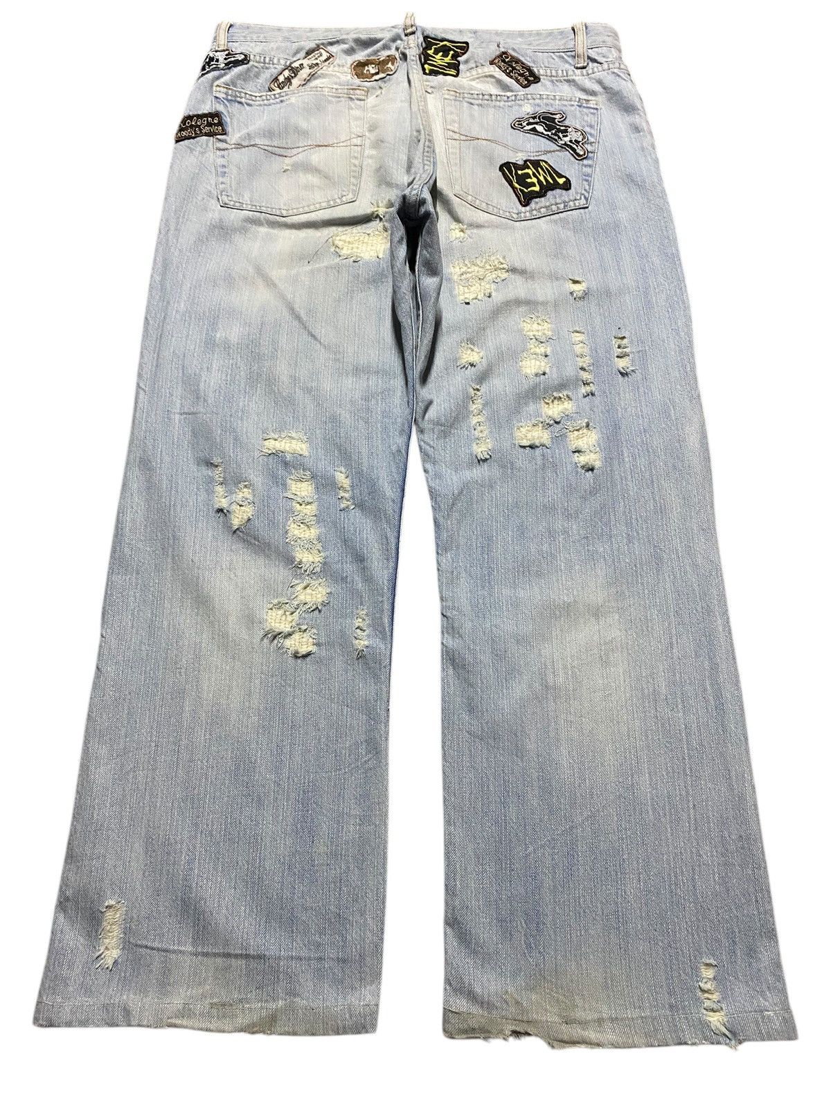 Replay Vintage Japanese Brand Replay Faded Wash Distressed Jeans Size US 36 / EU 52 - 2 Thumbnail