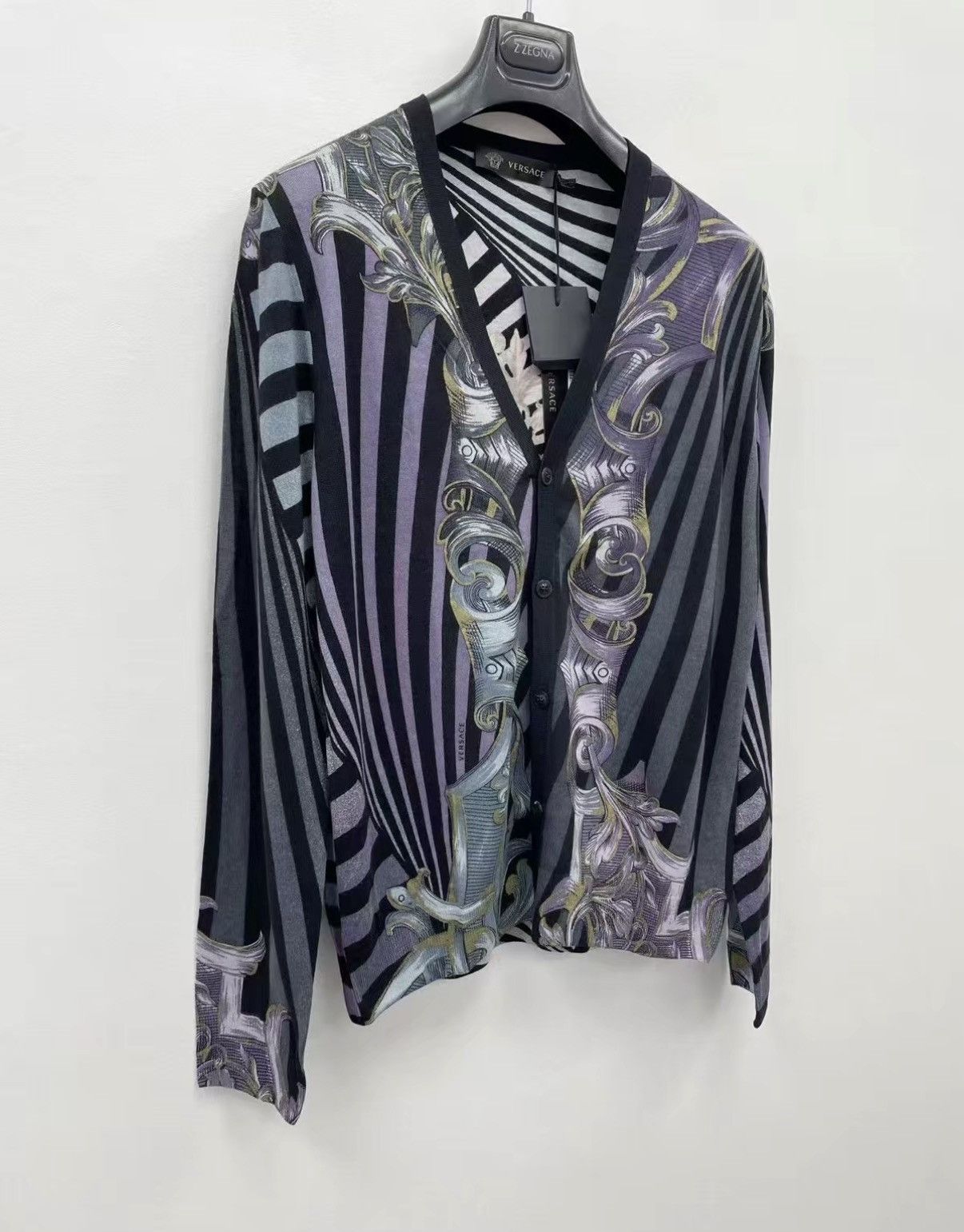 Versace VERSACE Wool/Silk Cardigan J30 Size US S / EU 44-46 / 1 - 5 Thumbnail